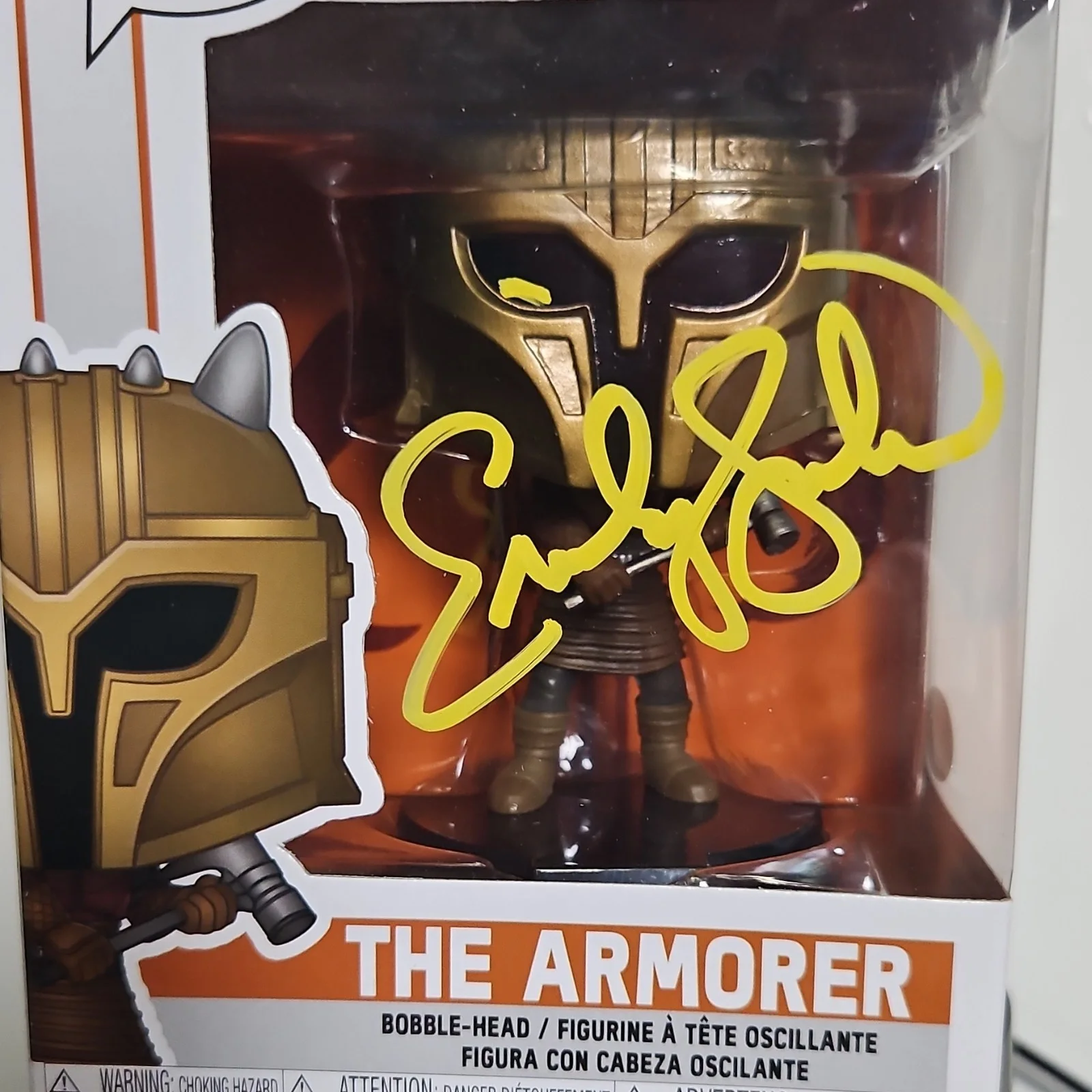 Emily Swallow — Funko Pop Star Wars Mandalorian The Armorer #353 Signed Emily Swallow JSA, изображение 5