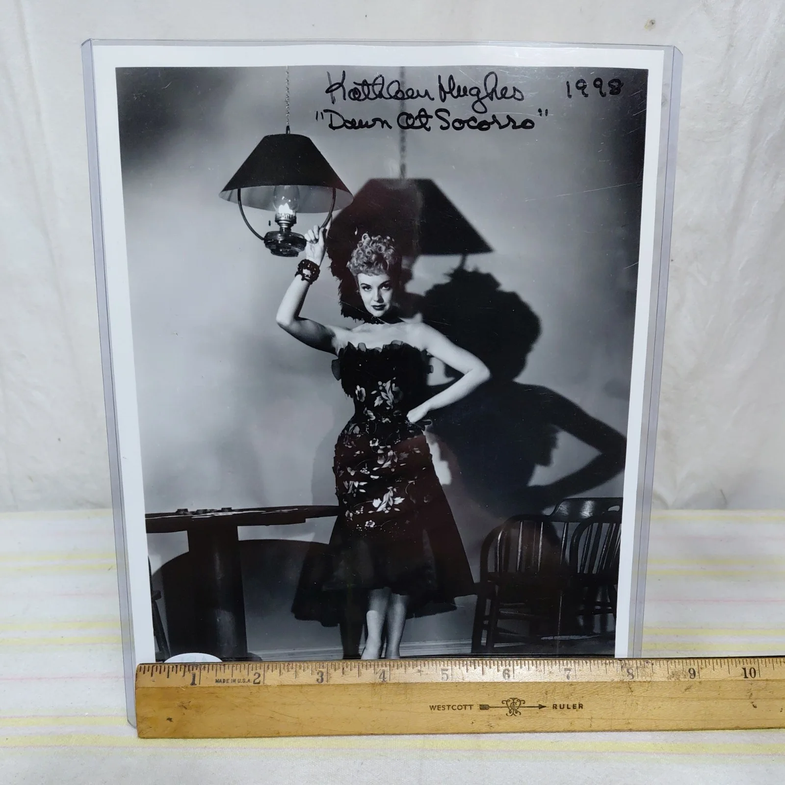Kathleen Hughes — Kathleen Hughes Signed 8x10 Photo Autograph JSA Certified Dawn At Socorro, image 4