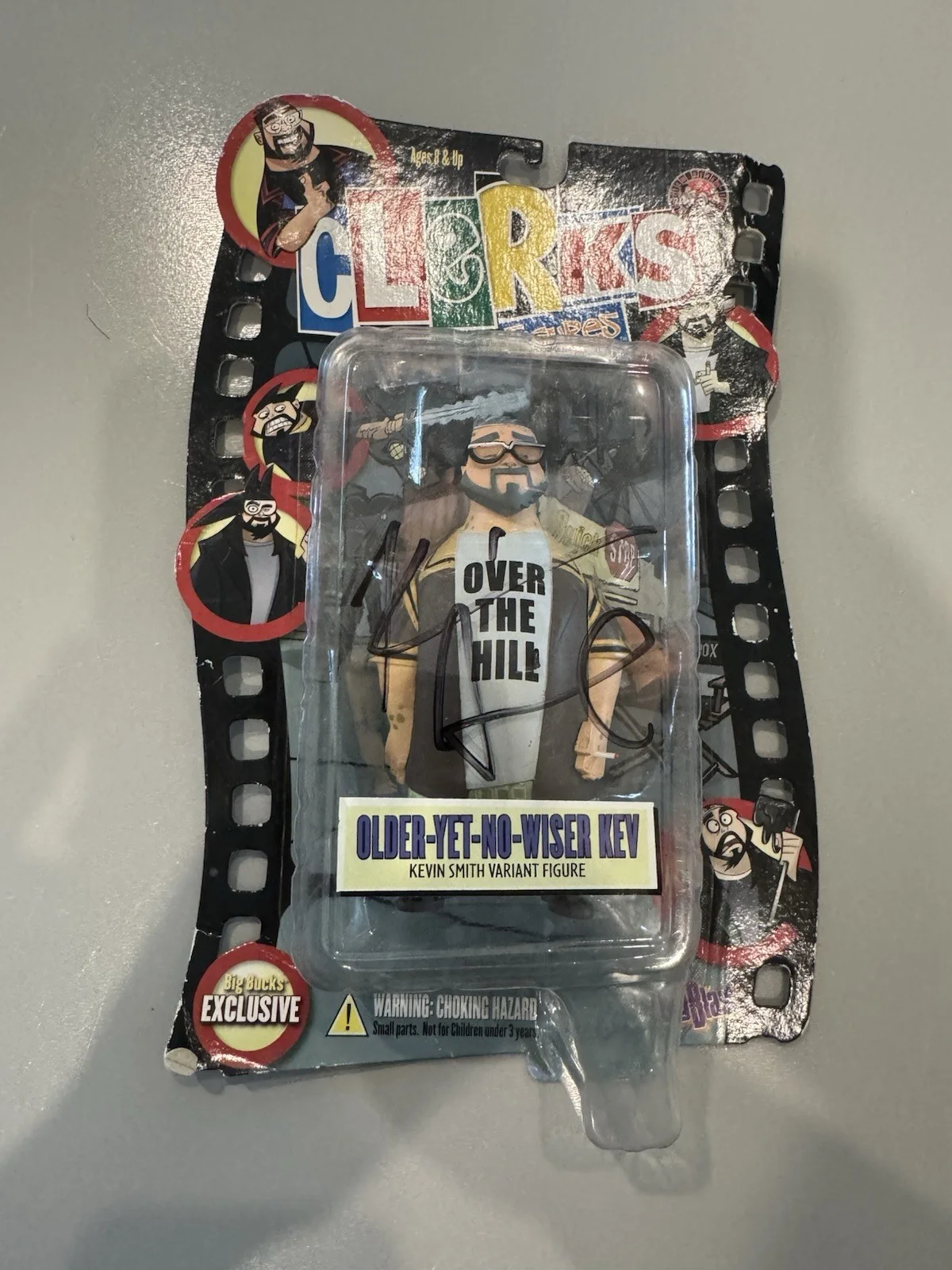 Kevin Smith — Kevin Smith Older Yet No Wiser Kev Clerks Signed InAction Action Figure No COA