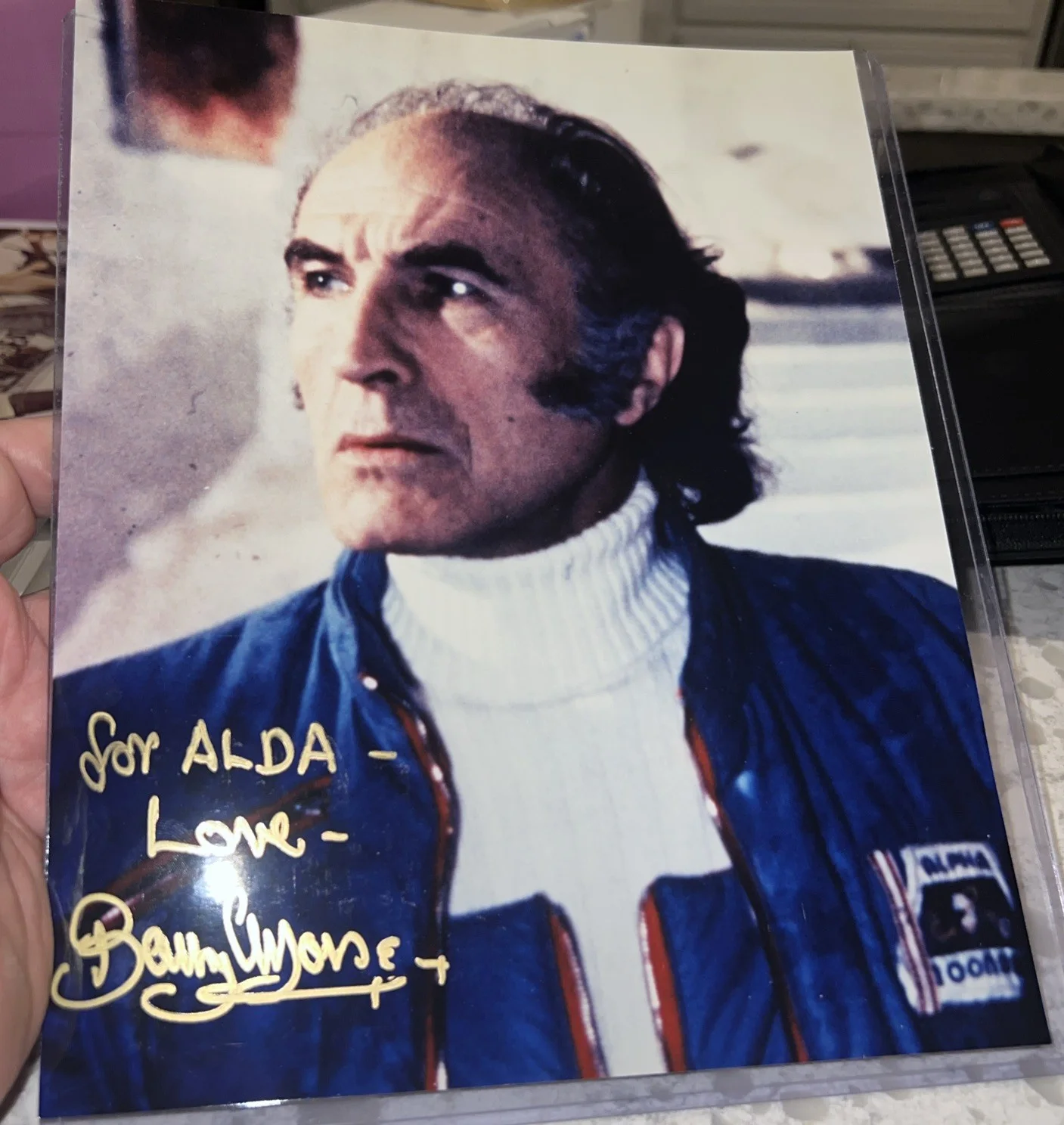 Barry Morse — Space: 1999 Professor Victor Berman "Authentic" Hand Signed by Barry Morse, image 3