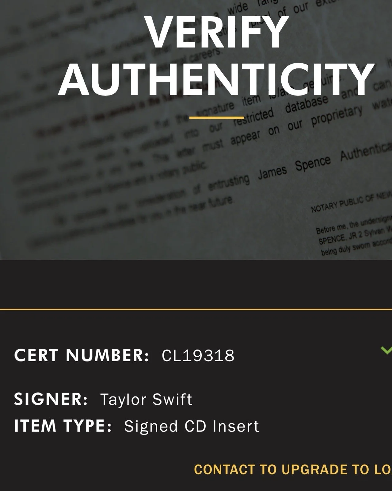 TAYLOR SWIFT Signed/Auto The Life Of A Showgirl CD JSA COA Photo 3 Autograph🔥, изображение 4