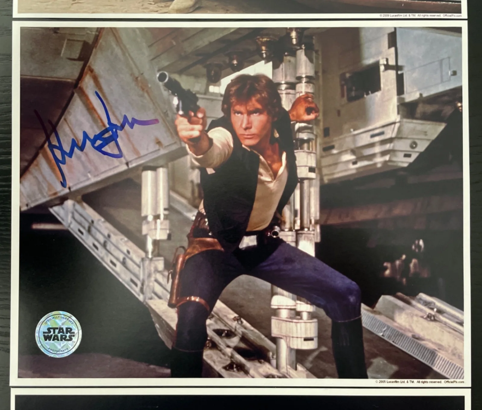 Harrison Ford, Mark Hamill, Carrie Fisher — Harrison Ford, Mark Hamill, Carrie Fisher Star Wars Signed 8x10 OPX Photos., изображение 2