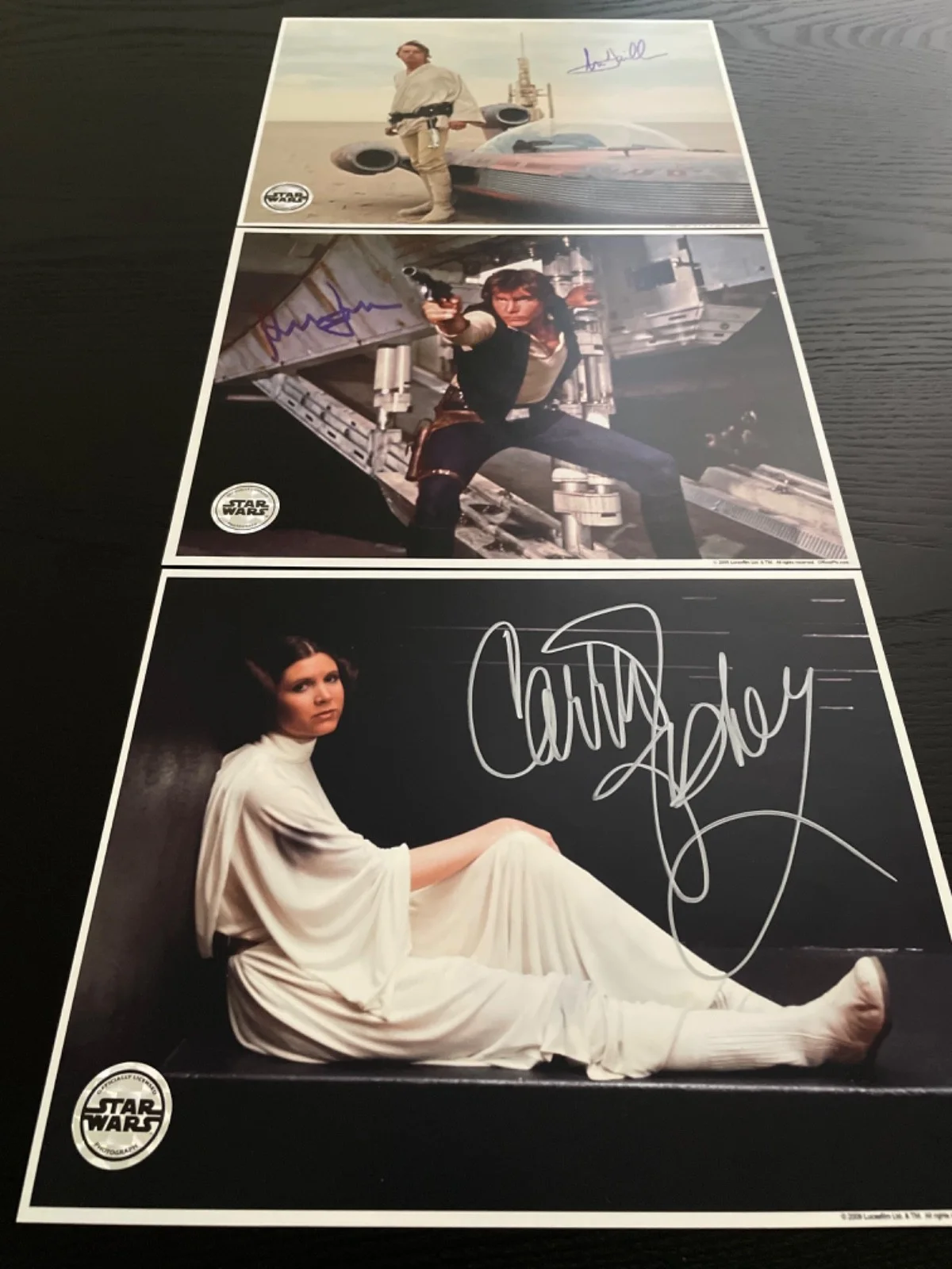 Harrison Ford, Mark Hamill, Carrie Fisher — Harrison Ford, Mark Hamill, Carrie Fisher Star Wars Signed 8x10 OPX Photos., изображение 5