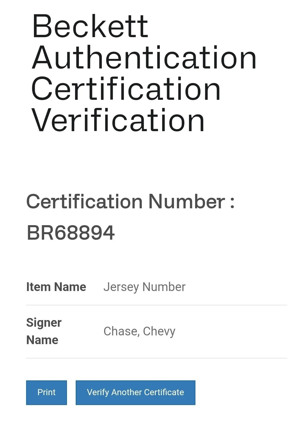 Chevy Chase Autographed Griswold Jersey - Christmas Vacation - Beckett COA, изображение 5