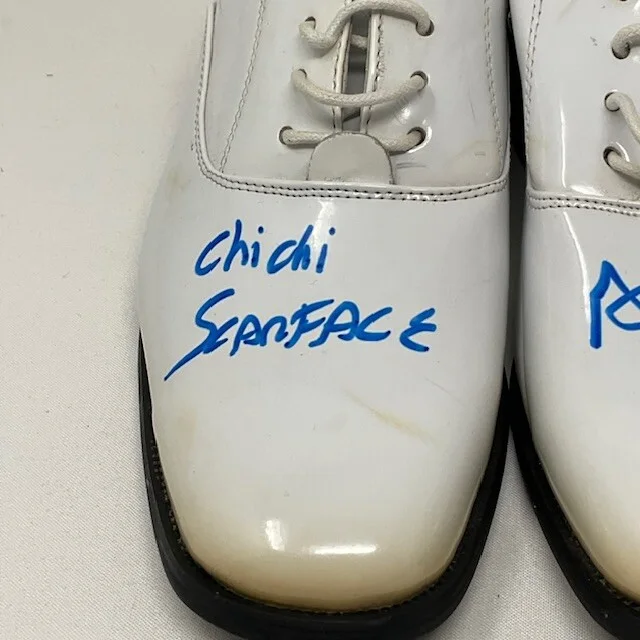 Angel Salazar Autographed Chi-Chi Scarface Bruno Homme Formal Shoes BAS, изображение 2