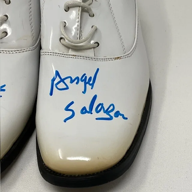 Angel Salazar Autographed Chi-Chi Scarface Bruno Homme Formal Shoes BAS, изображение 3