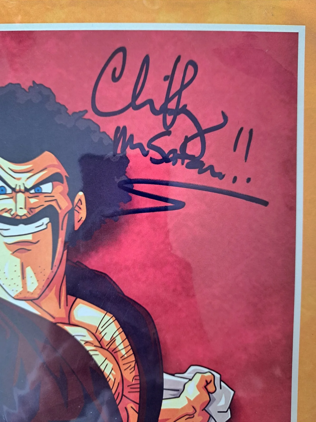 Mr. Satan Signed 18x12 Poster – Chris Rager – Dragon Ball – JSA Authenticated, image 2