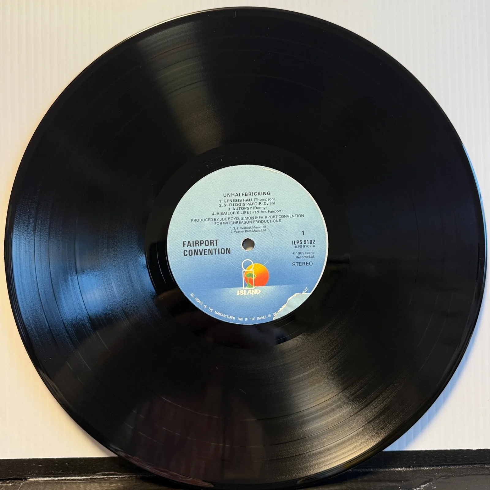 AUTOGRAPHED FAIRPORT CONVENTION "Unhalfbricken" RICHARD THOMPSON UK vinyl reissu, изображение 4