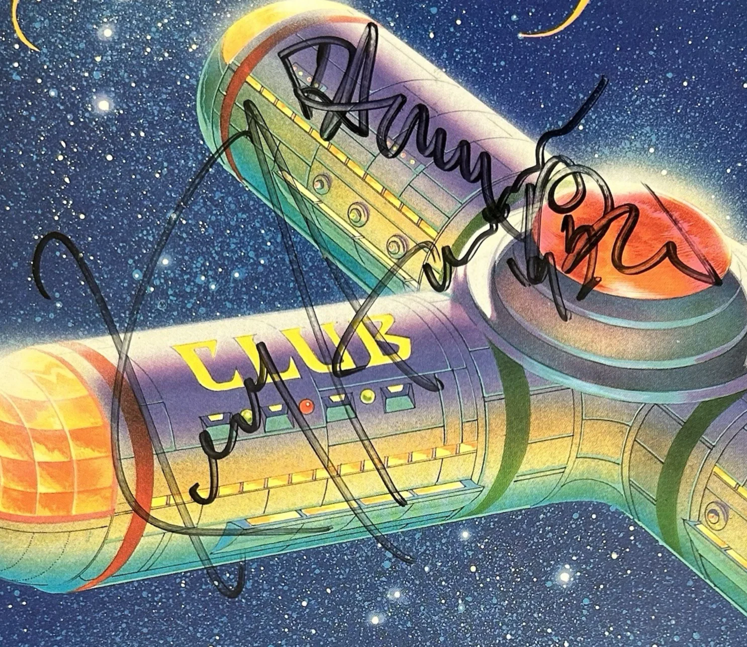 Blue Öyster Cult "Club Ninja" Vinyl - Autographed/Signed - Eric Bloom + 4, изображение 4