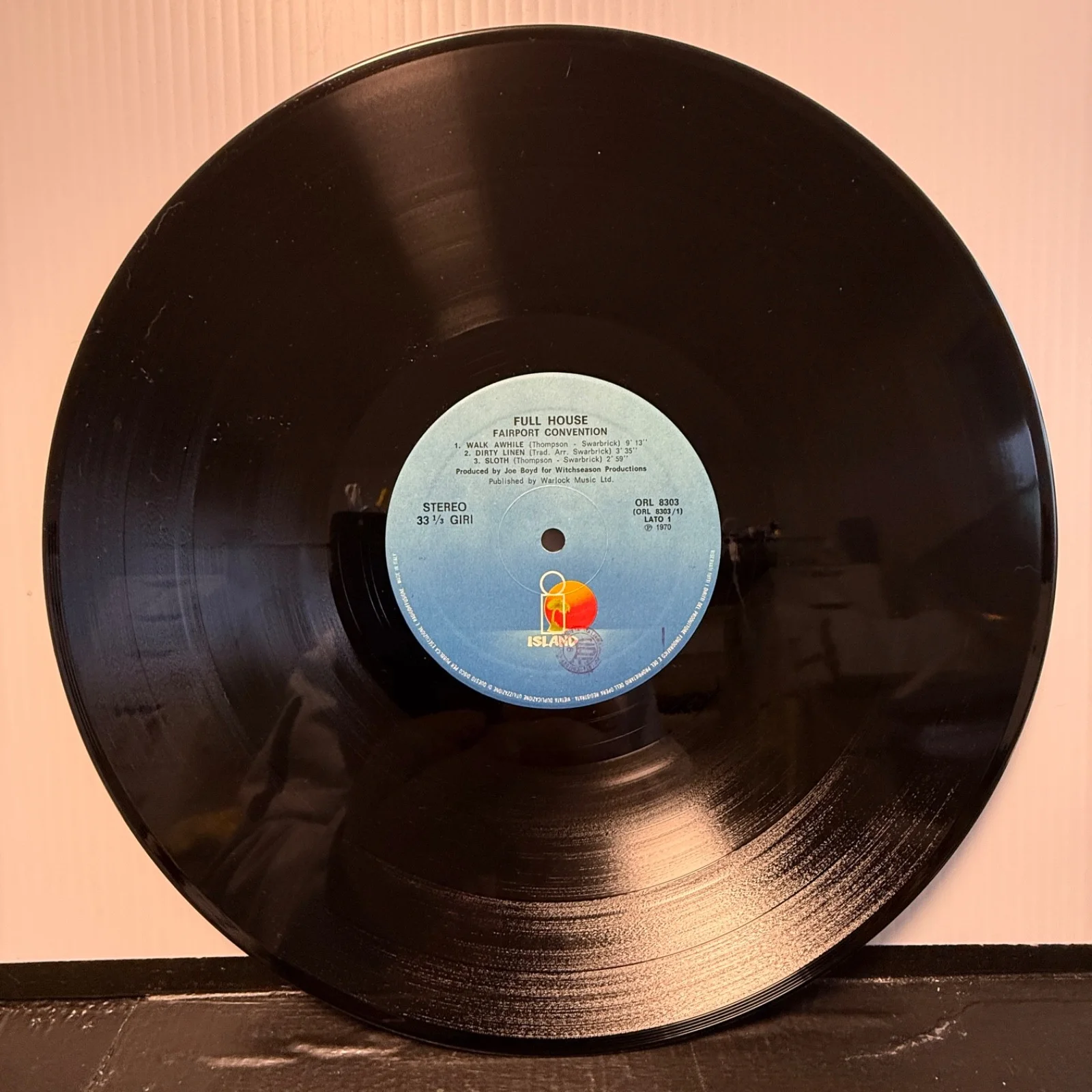 AUTOGRAPHED FAIRPORT CONVENTION "Full House"ITALY reissue vinyl RICHARD THOMPSON, image 4