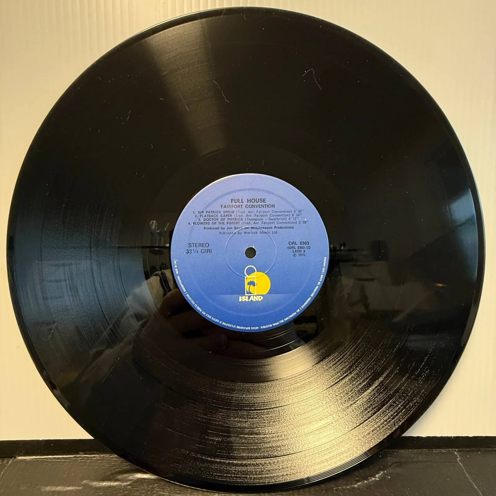 AUTOGRAPHED FAIRPORT CONVENTION "Full House"ITALY reissue vinyl RICHARD THOMPSON, image 5