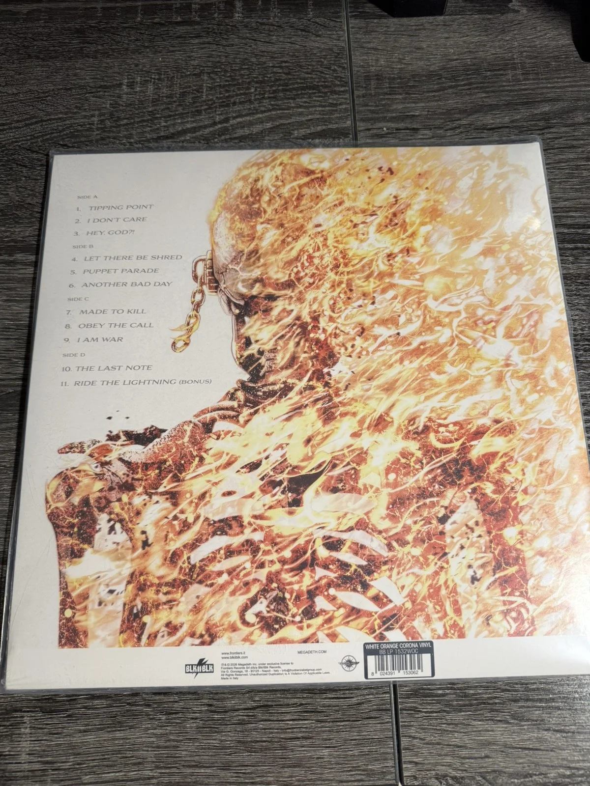 Megadeth Blaze LP | TSL Exclusive Vinyl | Signed Insert Included | In Hand!, изображение 4