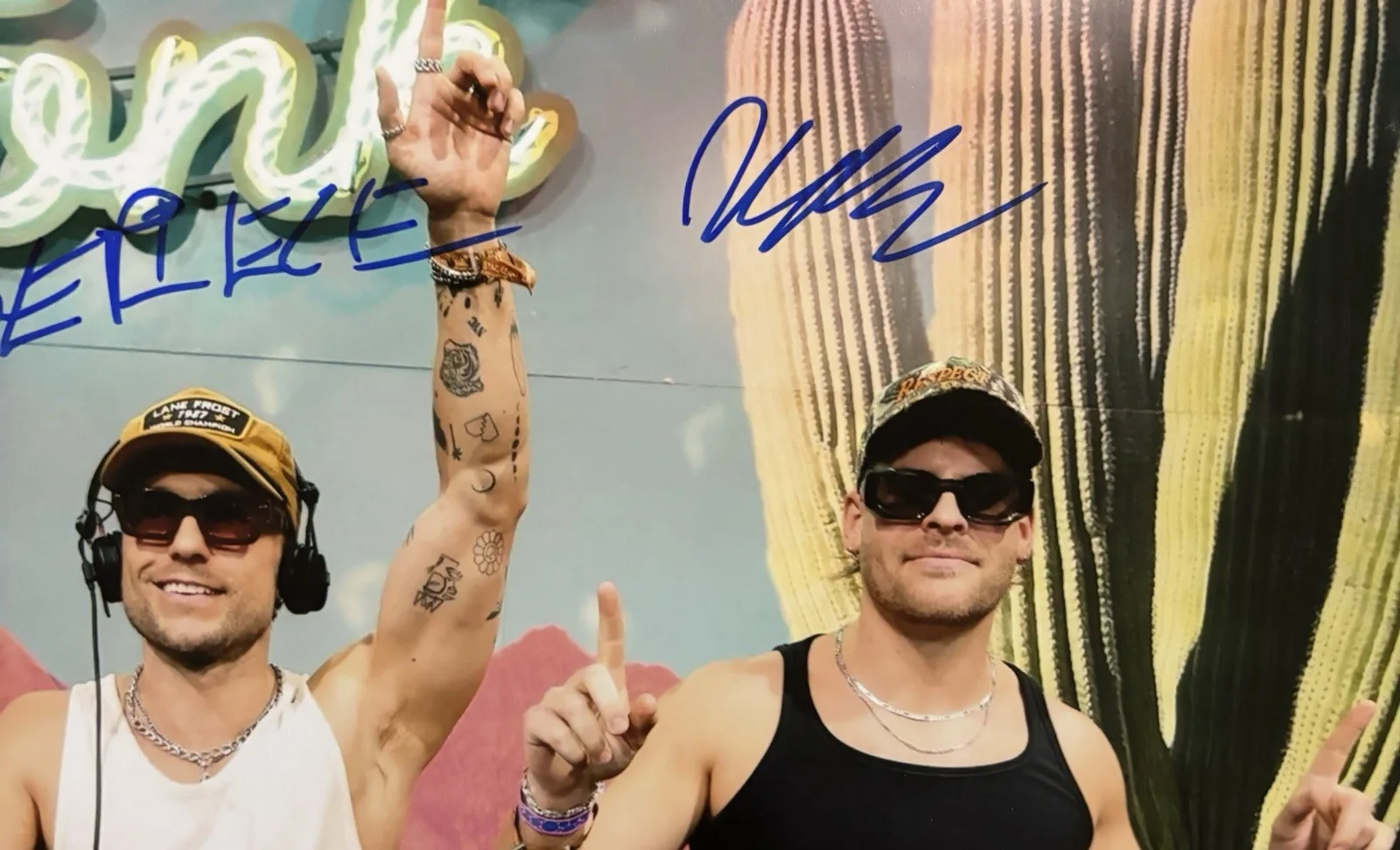 Sidepiece — Sidepiece Nitti Gritti & Party Favor Signed 8x10 Photo! DJ DUO! Djs W/COA, изображение 3