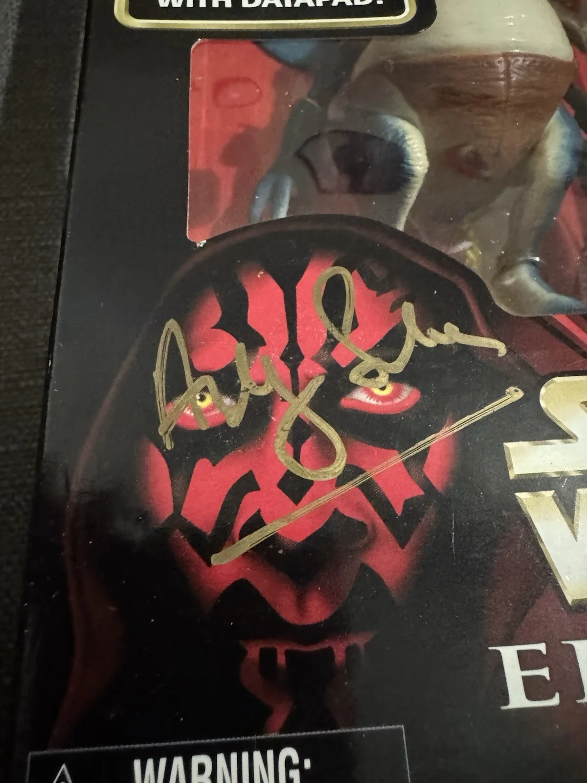 Andy Secombe — Hasbro Star Wars 12in Action Collection Watto Episode 1 Andy Secombe Signed, изображение 2