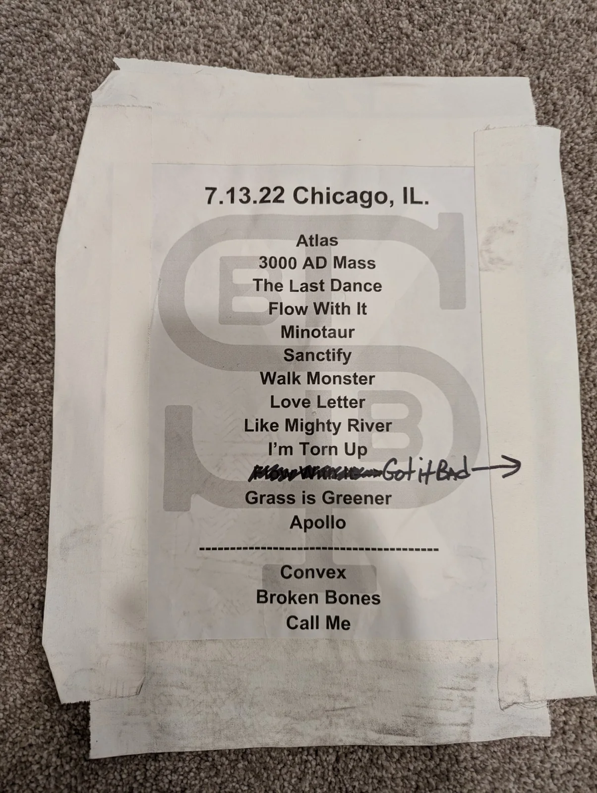 Two Saint Paul & The Broken Bones Signed Chicago Posters And Setlist, image 3