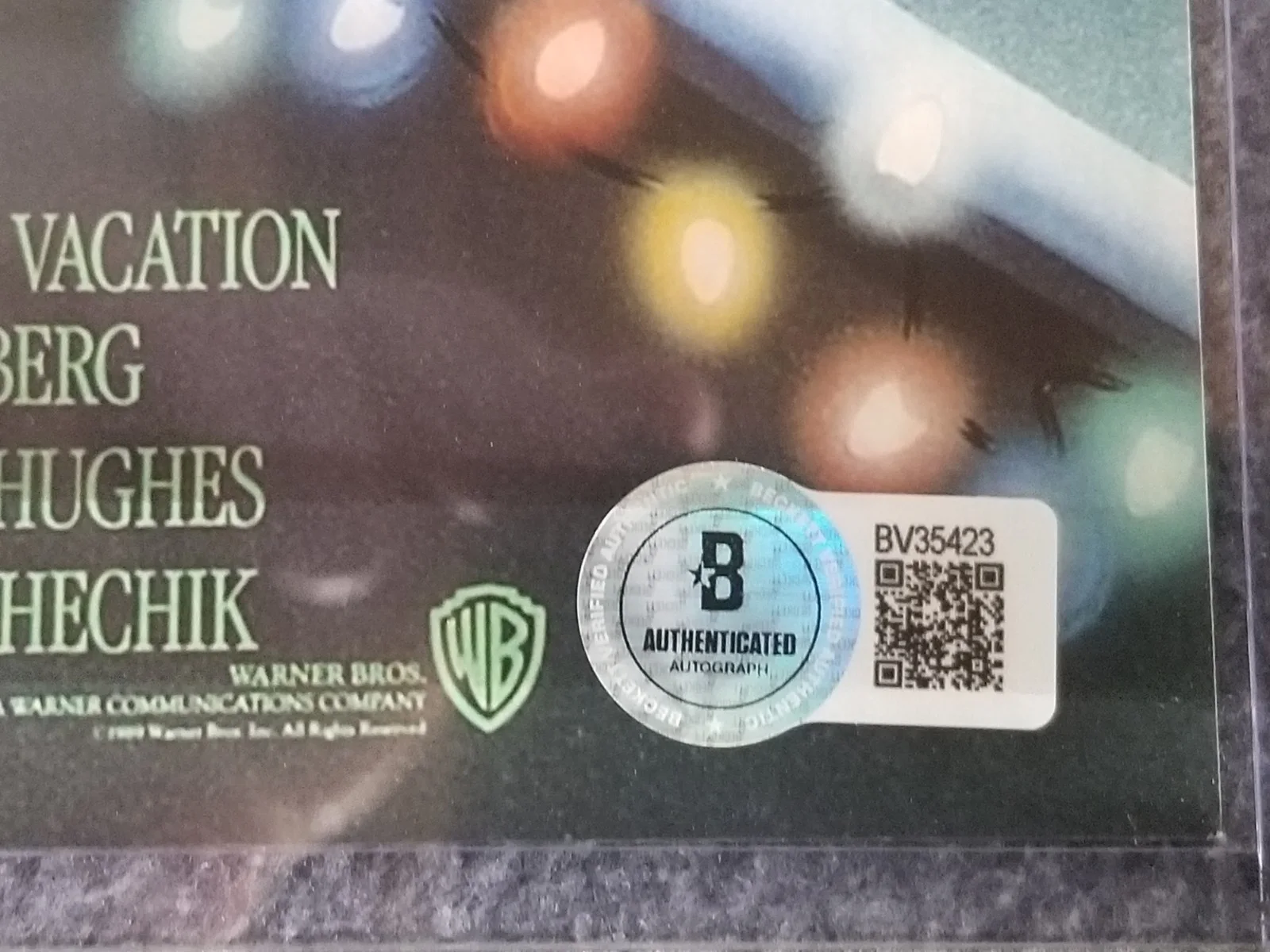 Chevy Chase — Chevy Chase Signed 11x16 PHOTO Christmas Vacation Movie Poster Beckett Witness, изображение 5