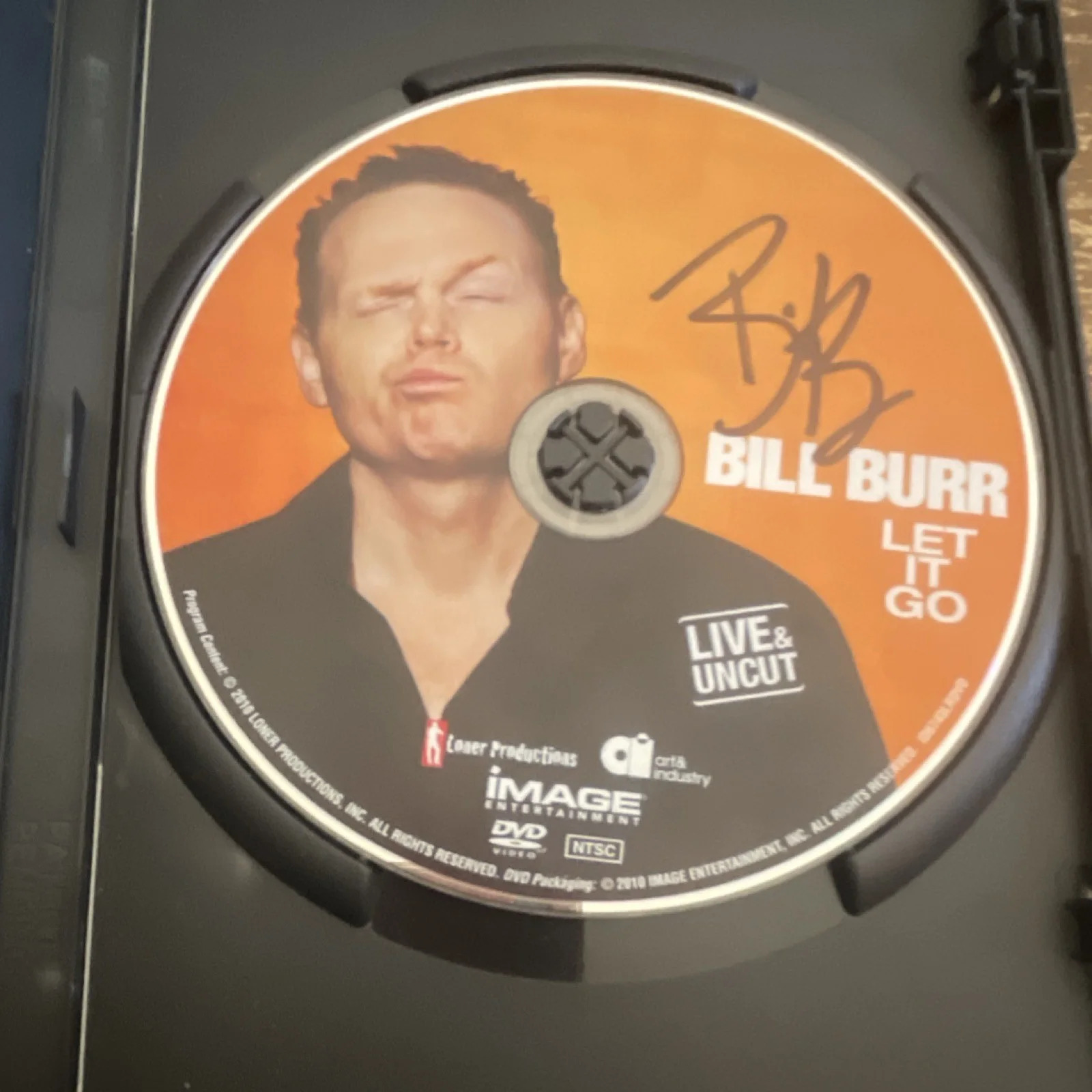 SIGNED !!! Bill Burr Let It Go Live & Uncut Stand-Up DVD 2010, изображение 2