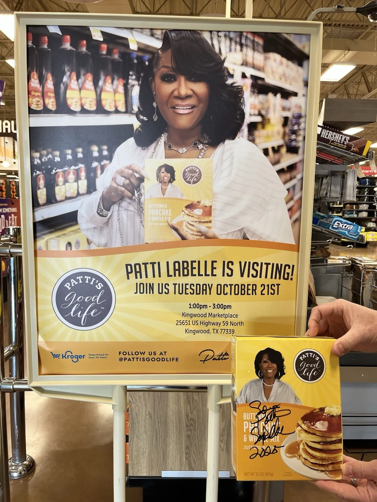 Patti LaBelle — Patti LaBelle Autographed Signed Full Pancake Box Legendary R&B Singer ~ RARE!, изображение 2