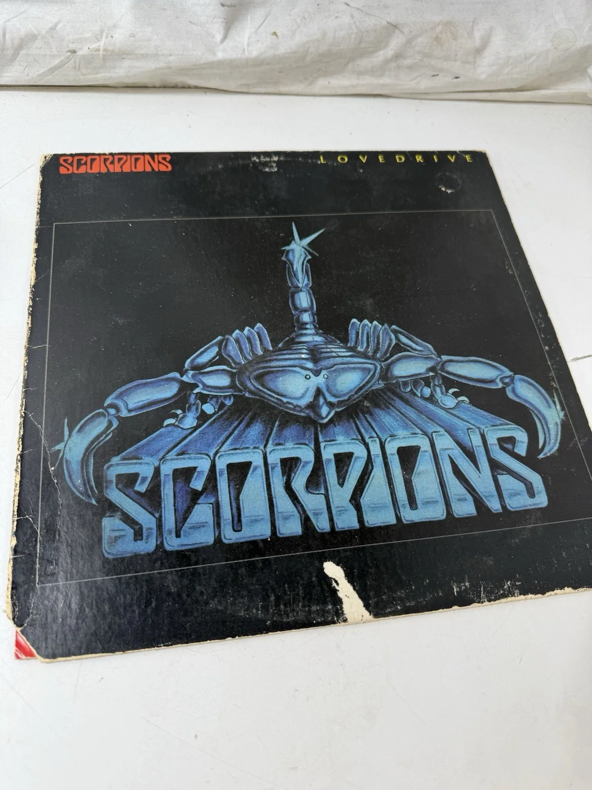 Scorpions Lovedrive Vinyl LP Signed Autographed by Band Members Blue Scorpion, изображение 3