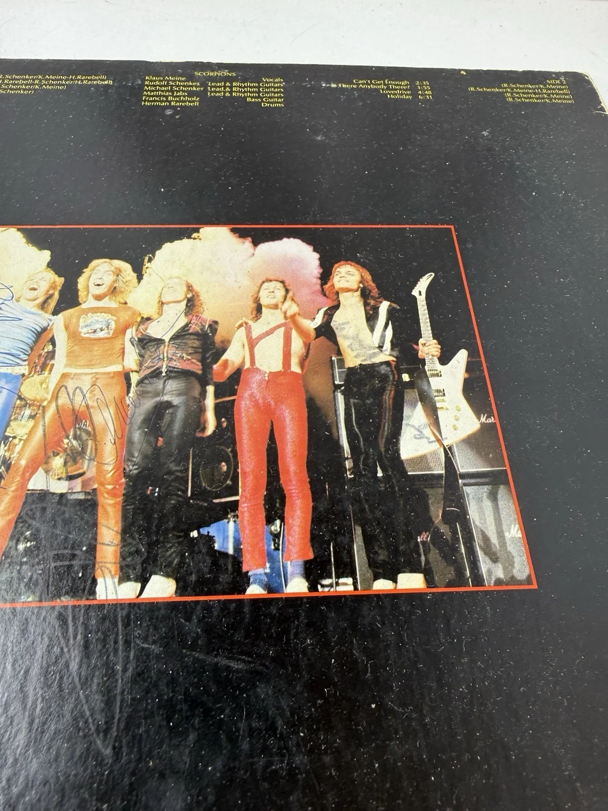 Scorpions Lovedrive Vinyl LP Signed Autographed by Band Members Blue Scorpion, изображение 4