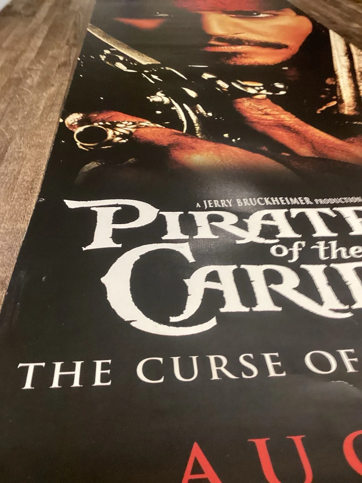 PIRATES OF THE CARIBBEAN Curse Of The Black Pearl Original Cinema Vinyl Banner, изображение 2