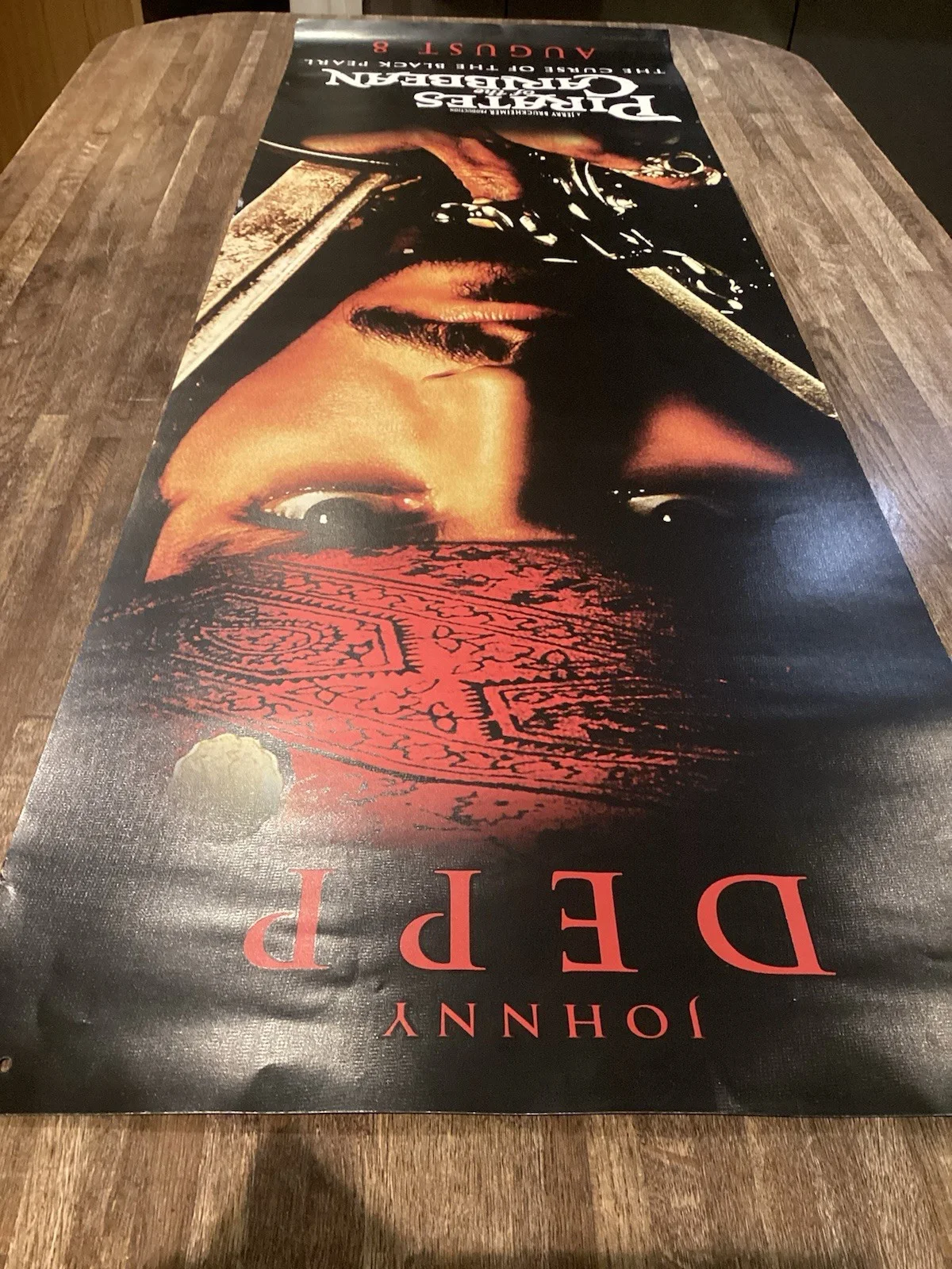 PIRATES OF THE CARIBBEAN Curse Of The Black Pearl Original Cinema Vinyl Banner, изображение 5