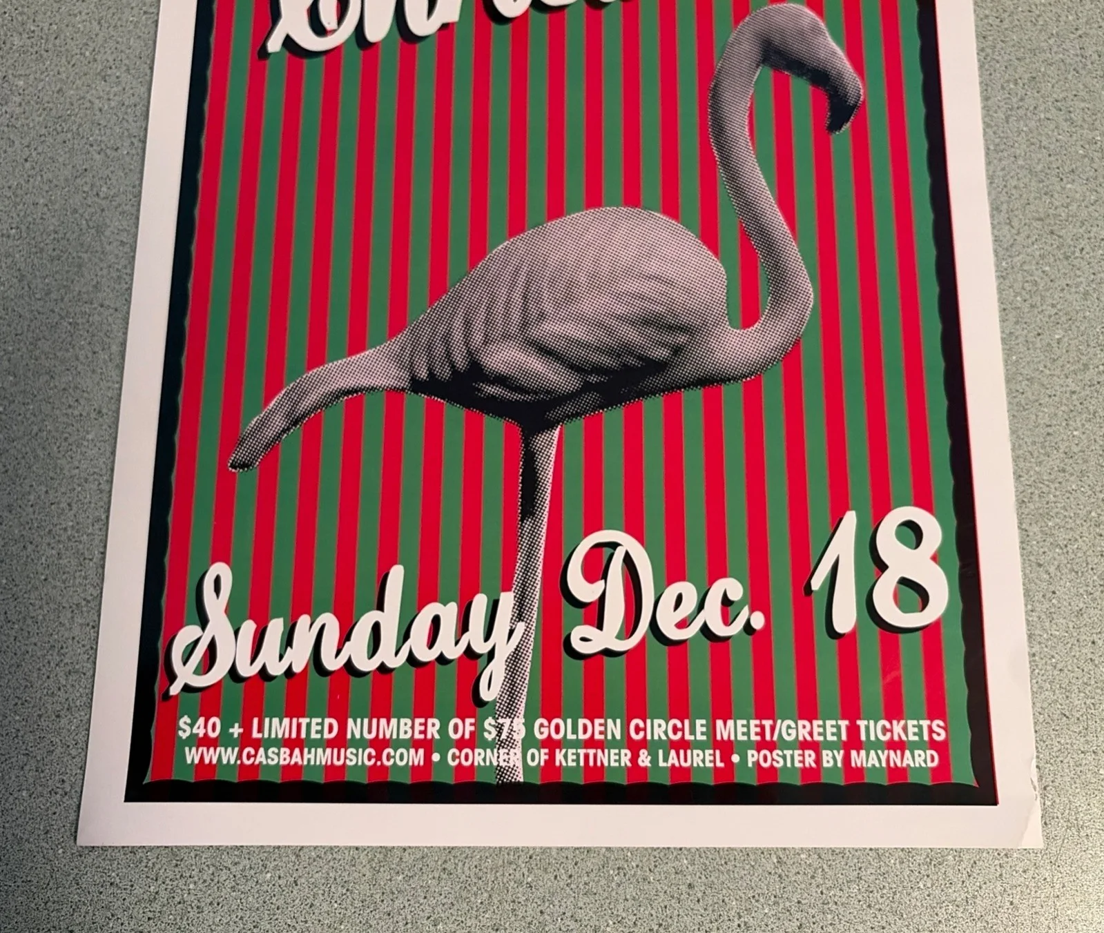 A John Waters Christmas Show Poster 11x17 Pink Flamingo Casbah San Diego Club, изображение 2