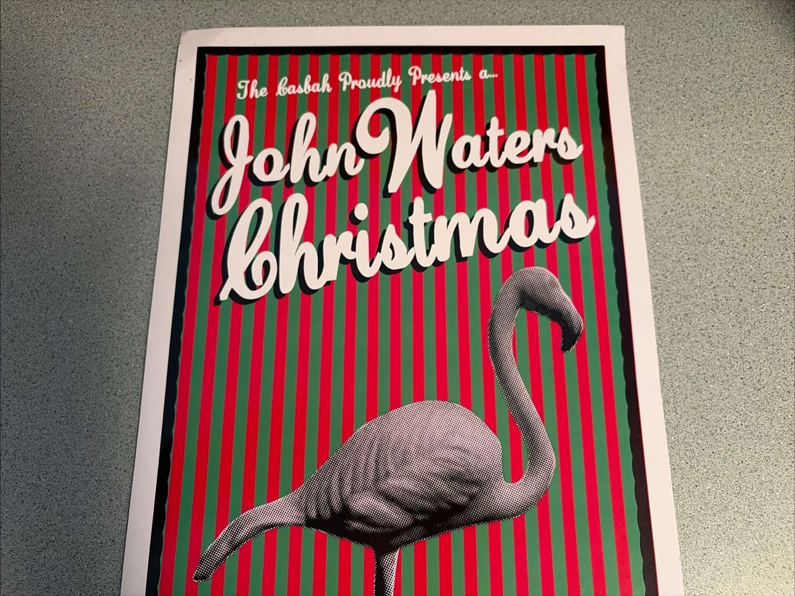 A John Waters Christmas Show Poster 11x17 Pink Flamingo Casbah San Diego Club, изображение 3