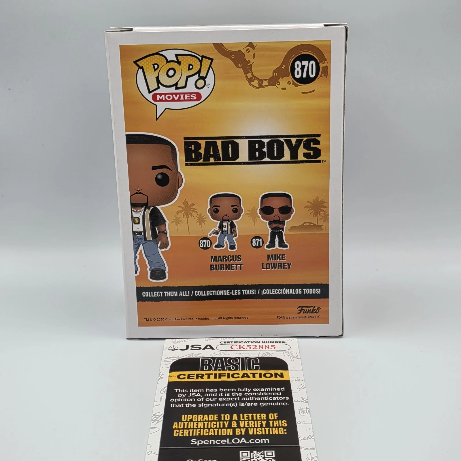 Martin Lawrence — Martin Lawrence Signed Marcus Bennett Bad Boys Funko Pop 870 JSA, image 3