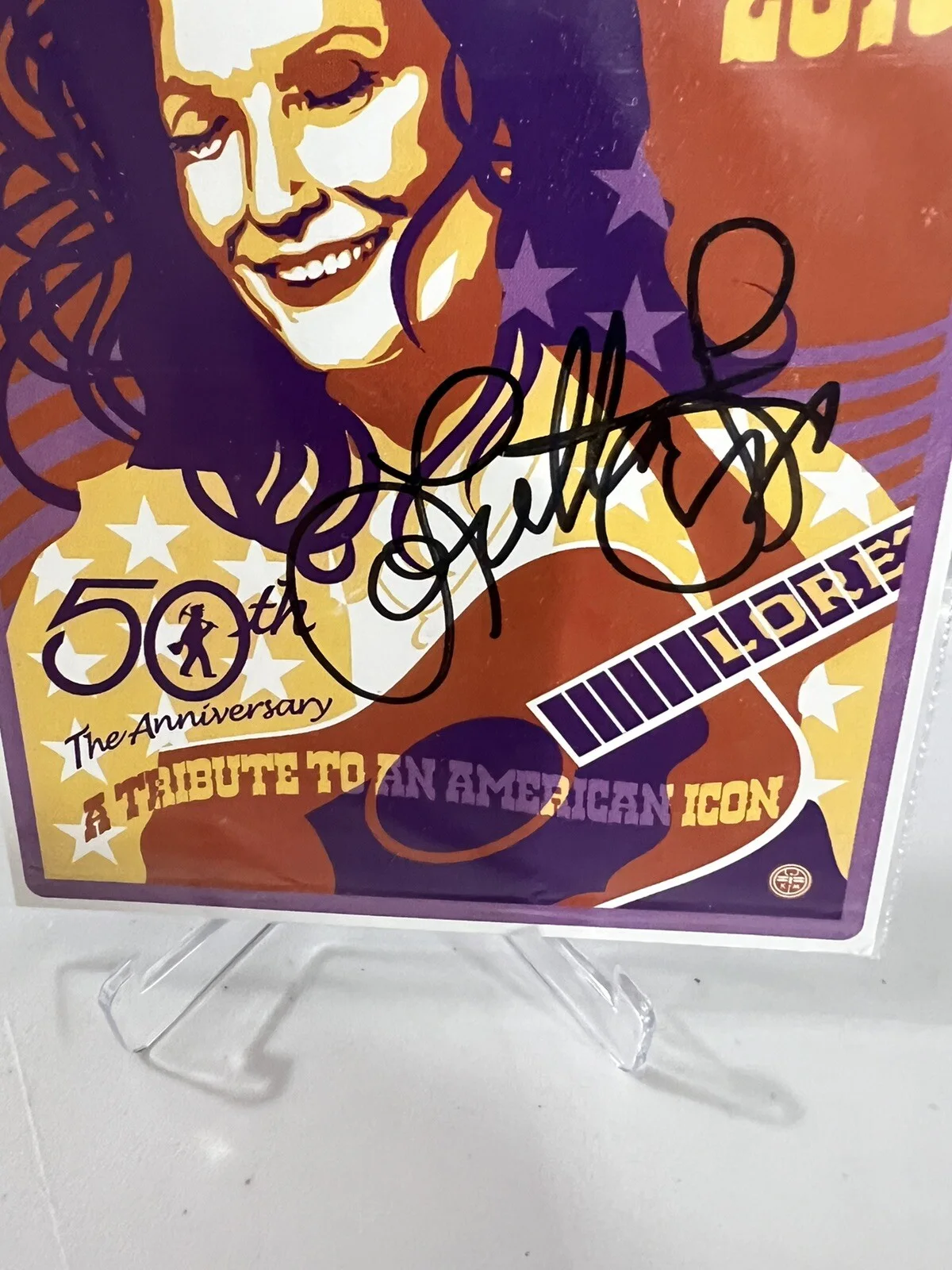Loretta Lynn 2010 signed 50th anniversary auto post card coal miners daughter, image 4