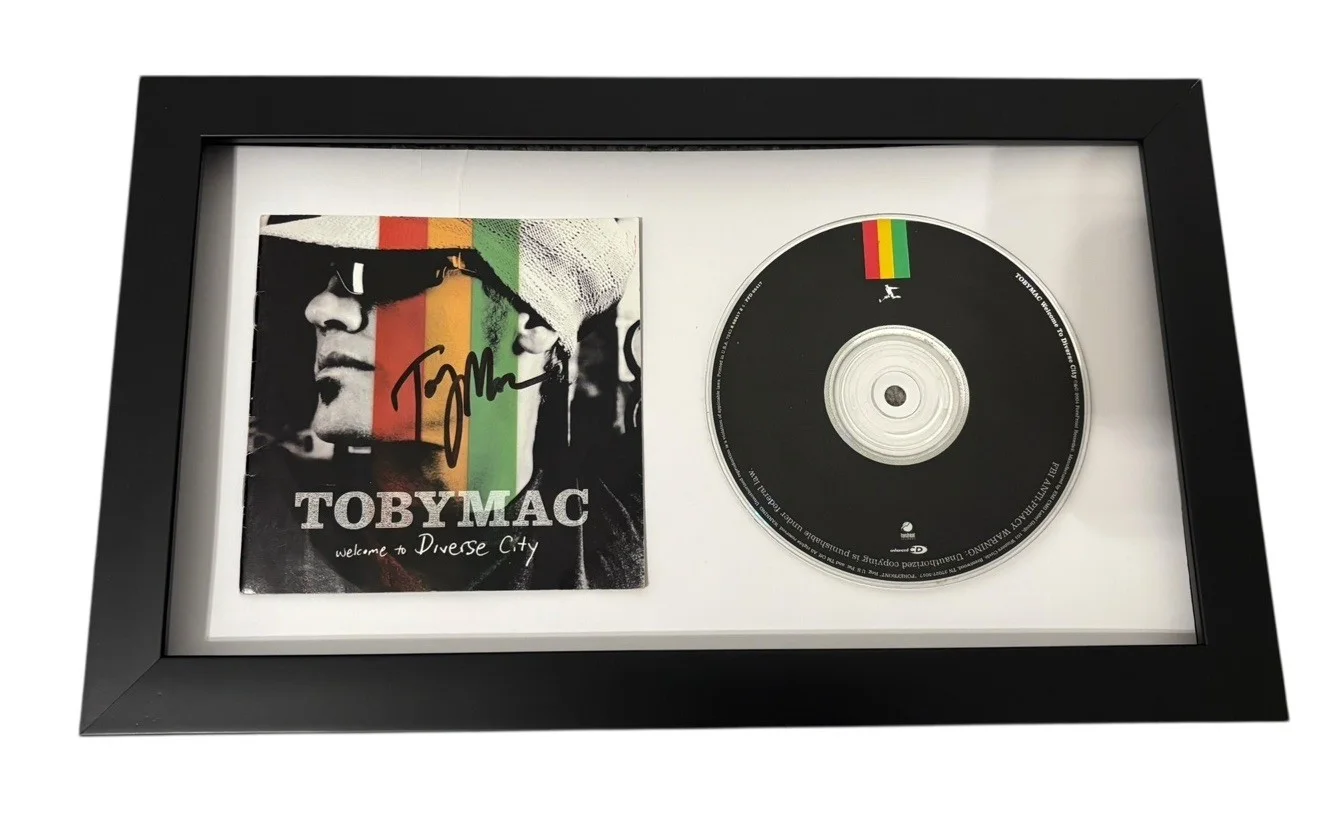 TOBY MAC SIGNED AUTOGRAPH WELCOME TO DIVERSE CITY FRAMED CD DC TALK JSA CERT COA, image 3