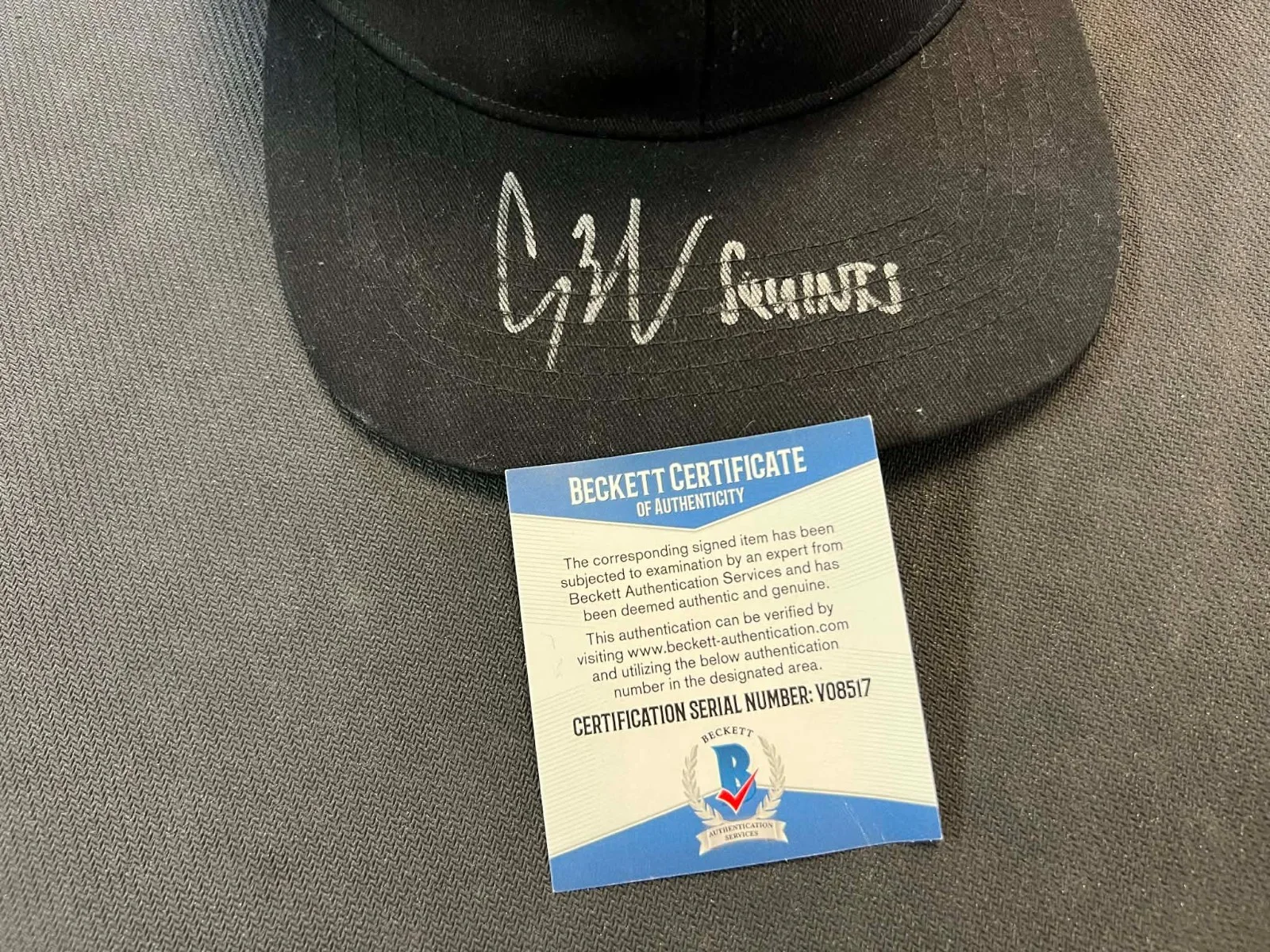 Patrick Renna — Chauncey Leopardi Signed Autographed Hat, Ya Ya Marty York Photo Beckett Sandlot, изображение 2
