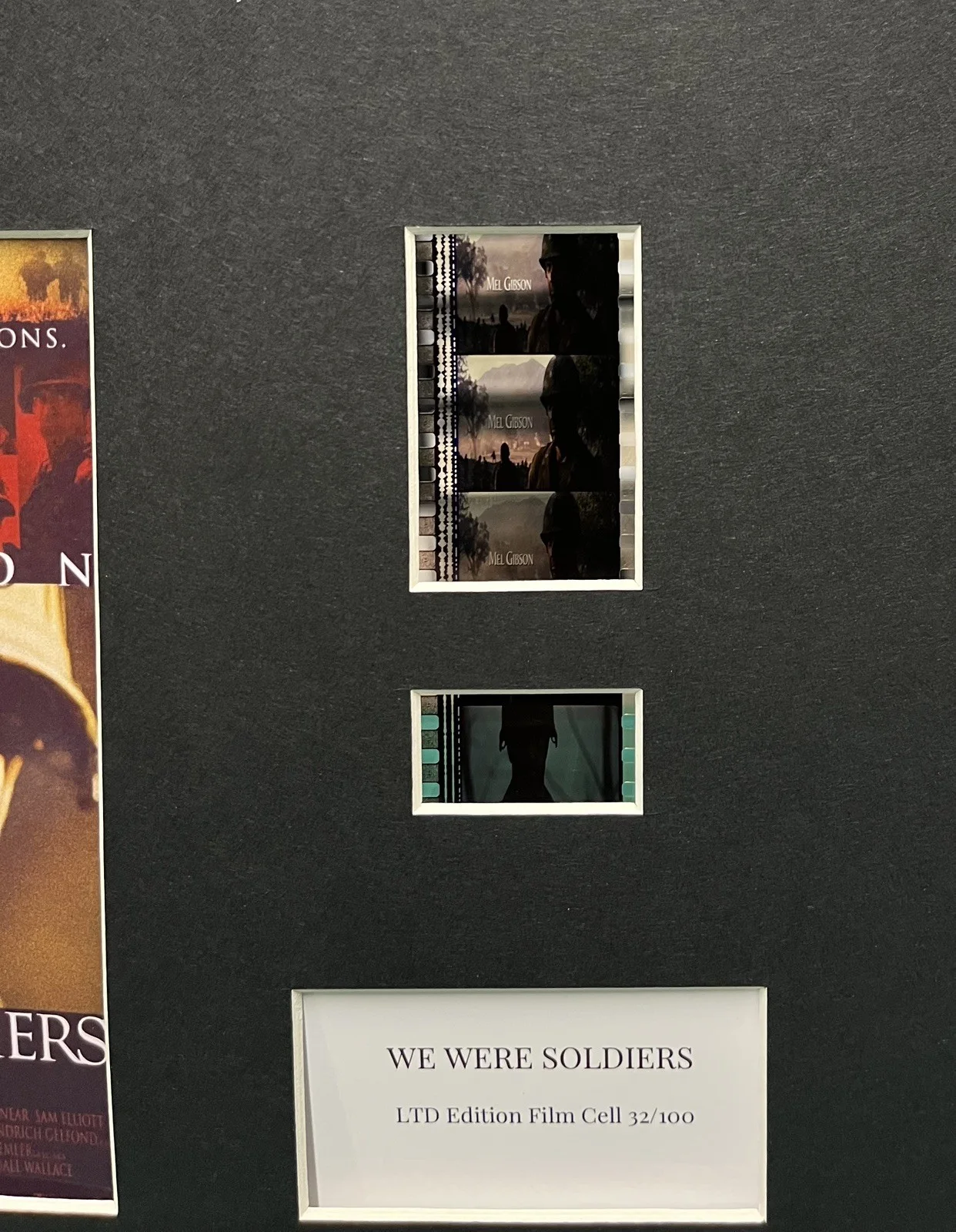 WE WERE SOLDIERS. 35mm Film Cell Mounted Display, image 2