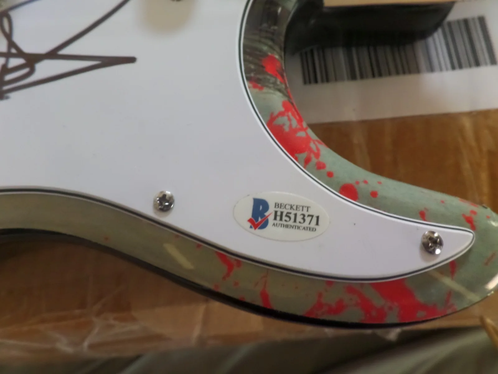 Normon Redus — norman reedus walking Dead autograph guitar Becktt, image 3