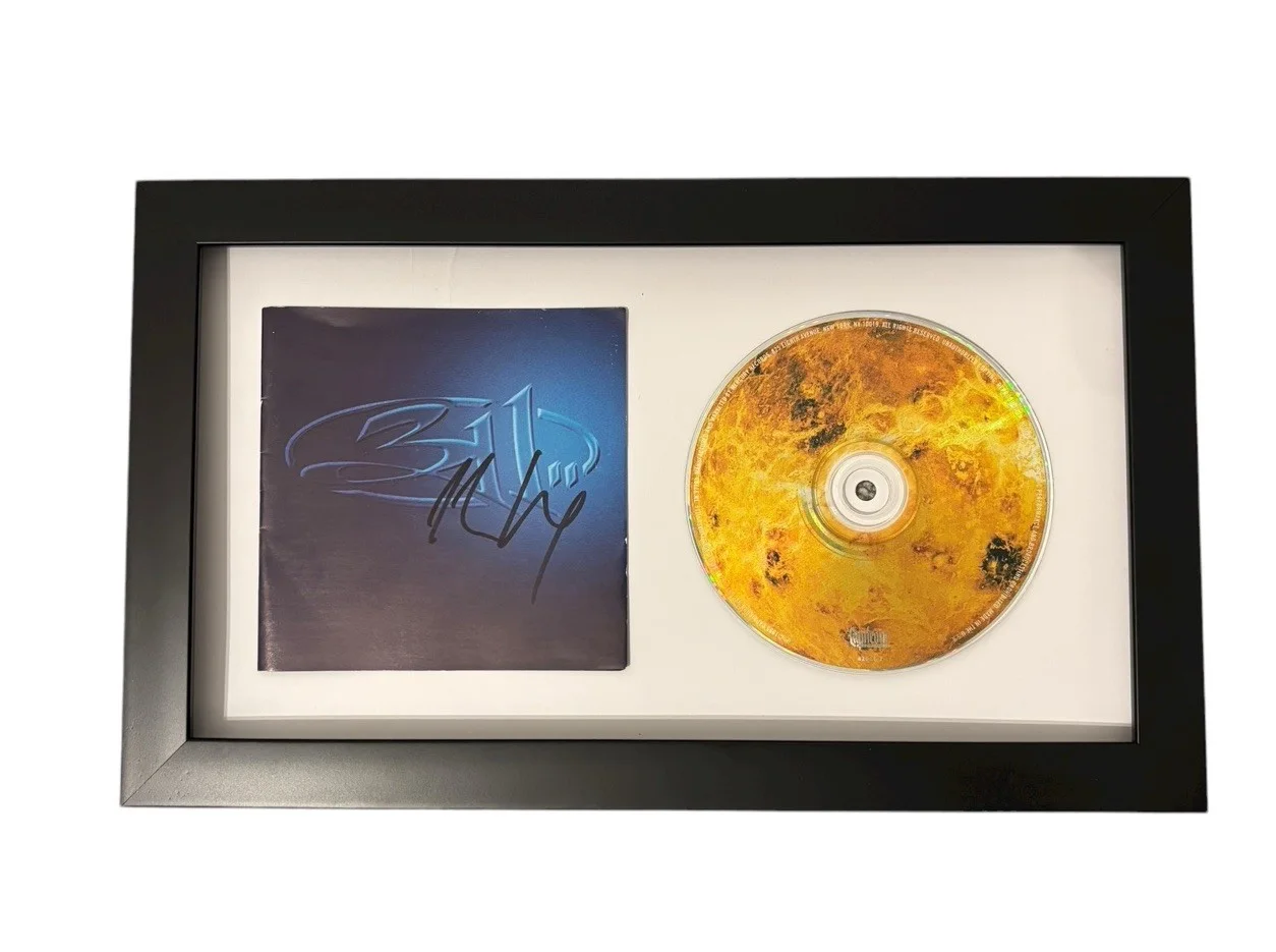 NICK HEXUM 311 SIGNED AUTOGRAPH BLUE ST FRAMED & MATTED CD EXACT PROOF JSA COA, image 3