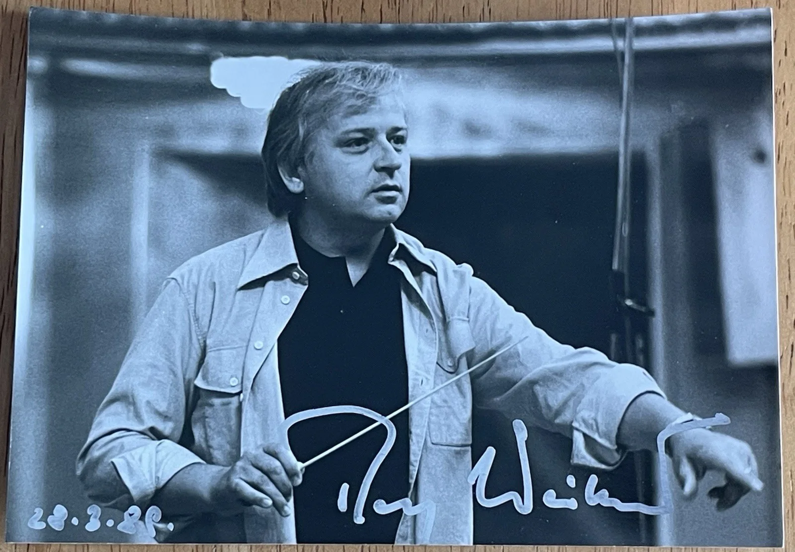 Austrian Conductor Ralf Weikert Autograph Photo, image 2