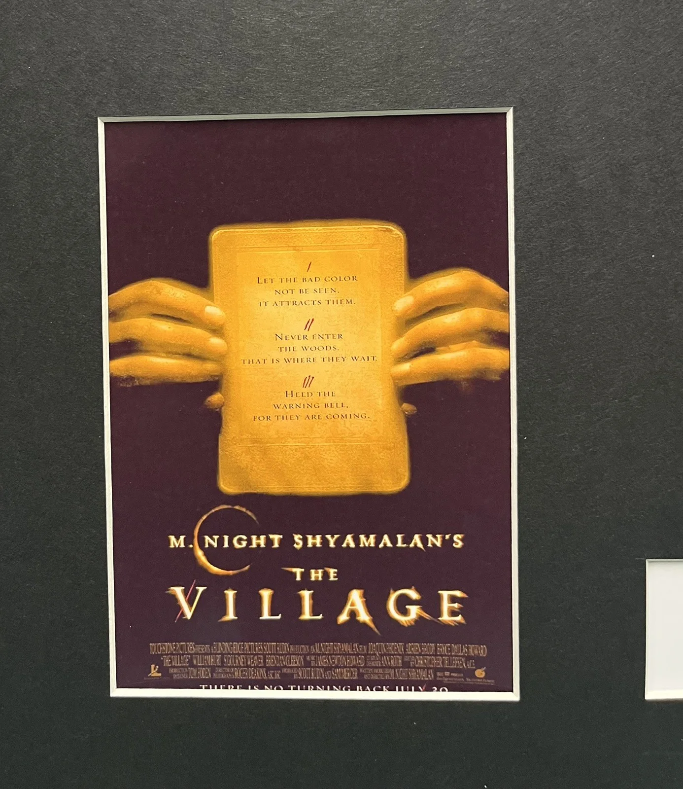 THE VILLAGE. . 35mm Film Cell Mounted Display, image 2
