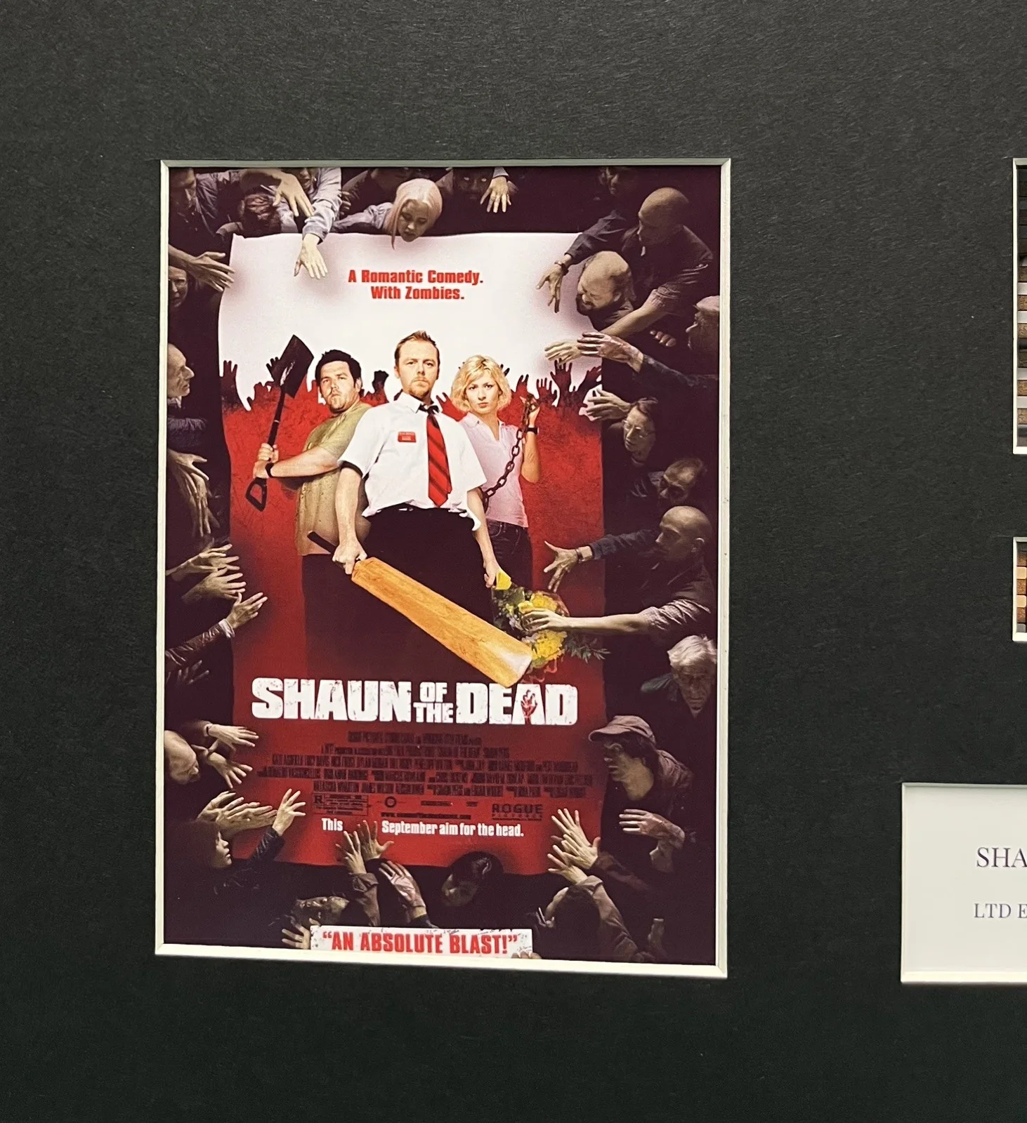 SHAUN OF THE DEAD. 35mm Film Cell Mounted Display, изображение 2