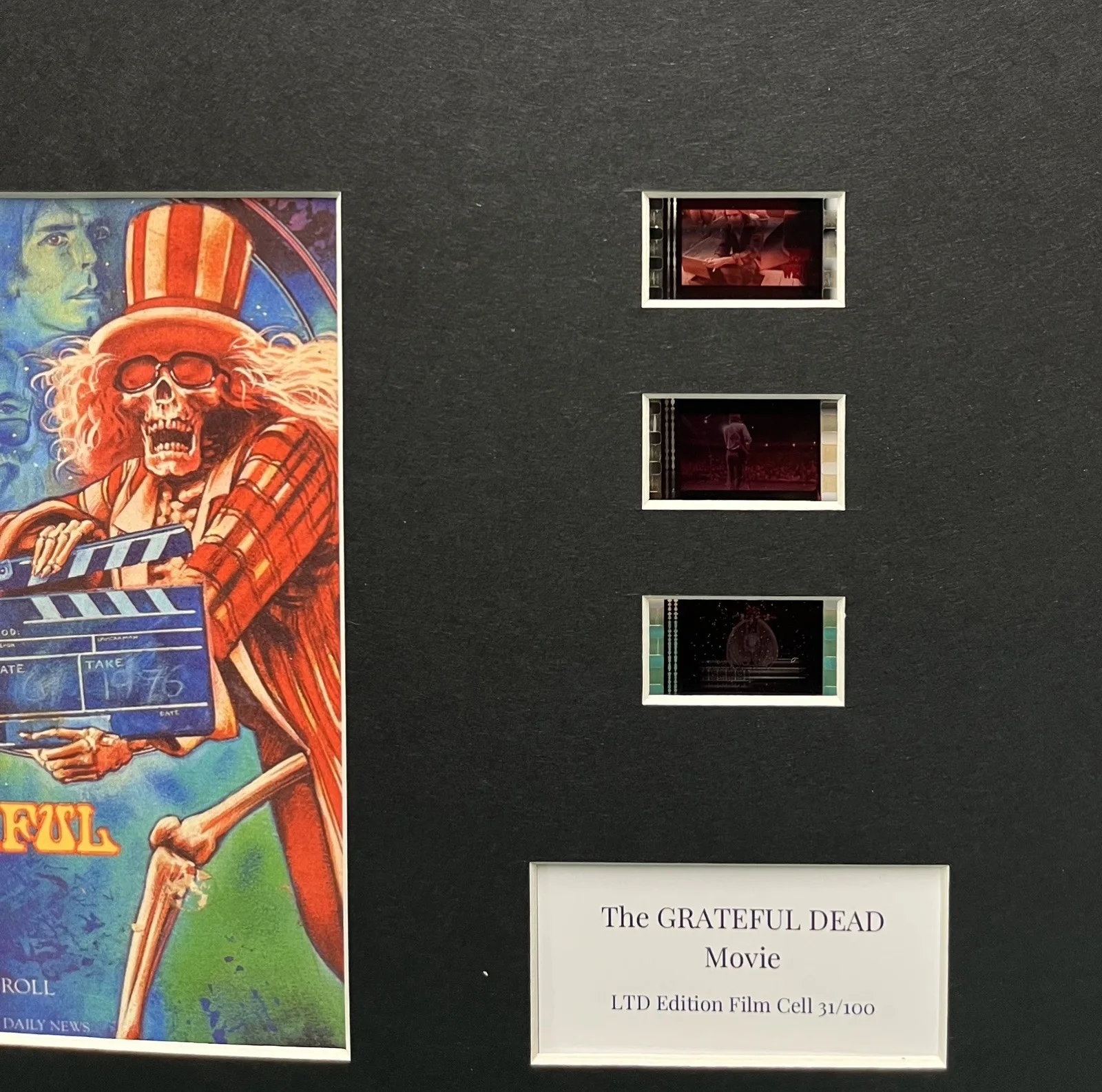 THE GRATEFUL DEAD. MOVIE. 35mm Film Cell MOUNTED DISPLAY, изображение 2