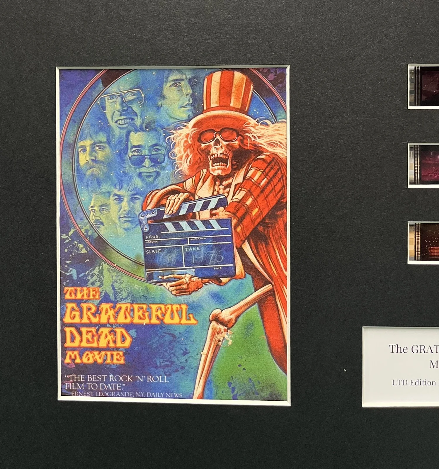 THE GRATEFUL DEAD. MOVIE. 35mm Film Cell MOUNTED DISPLAY, изображение 3