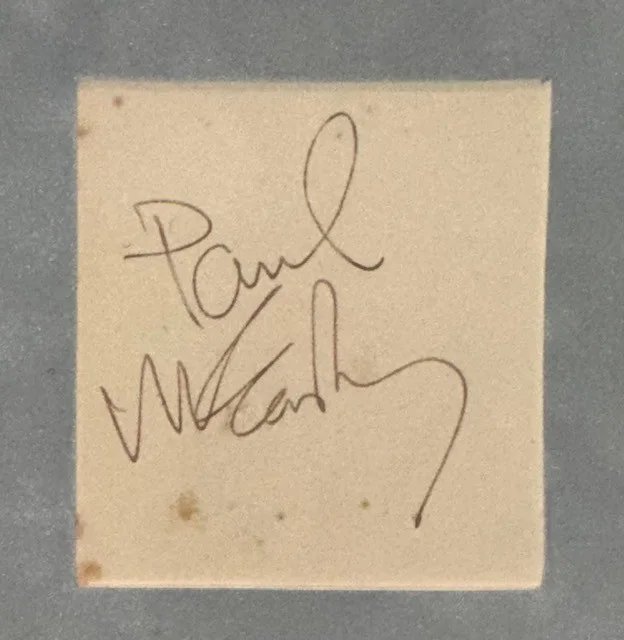 The Beatles John Lennon & Paul McCartney Framed Autographs (JSA LOA), изображение 4