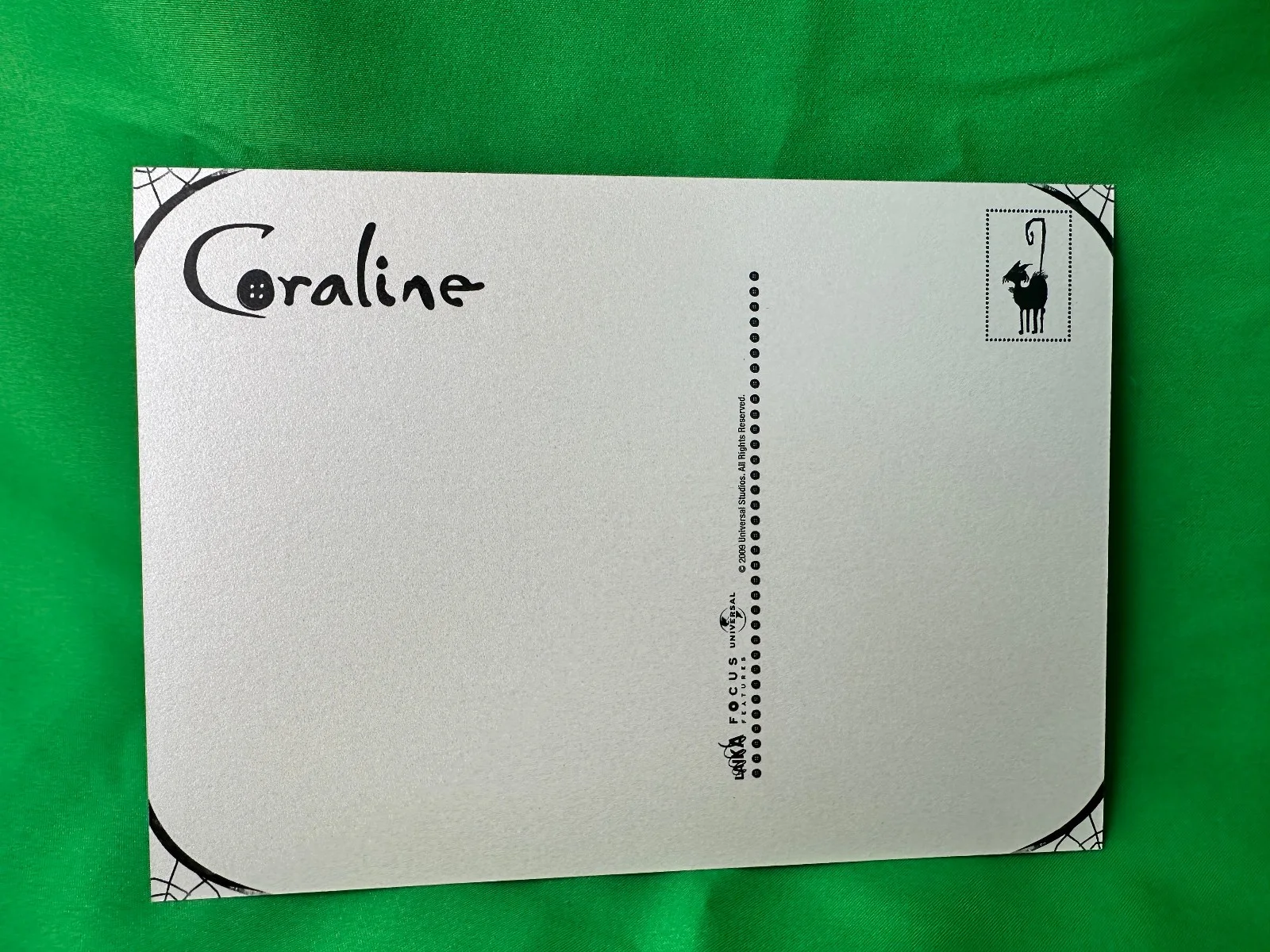 Henry Selick — Coraline Signed Henry Selick Postcard Promo Card Inscribed, изображение 2