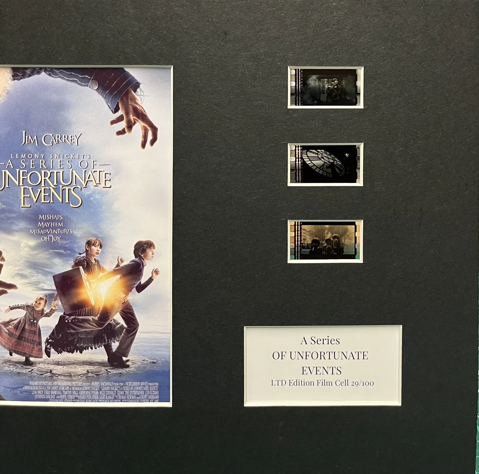 A SERIES OF UNFORTUNATE EVENTS. 35mm Film Cell MOUNTED DISPLAY, image 3