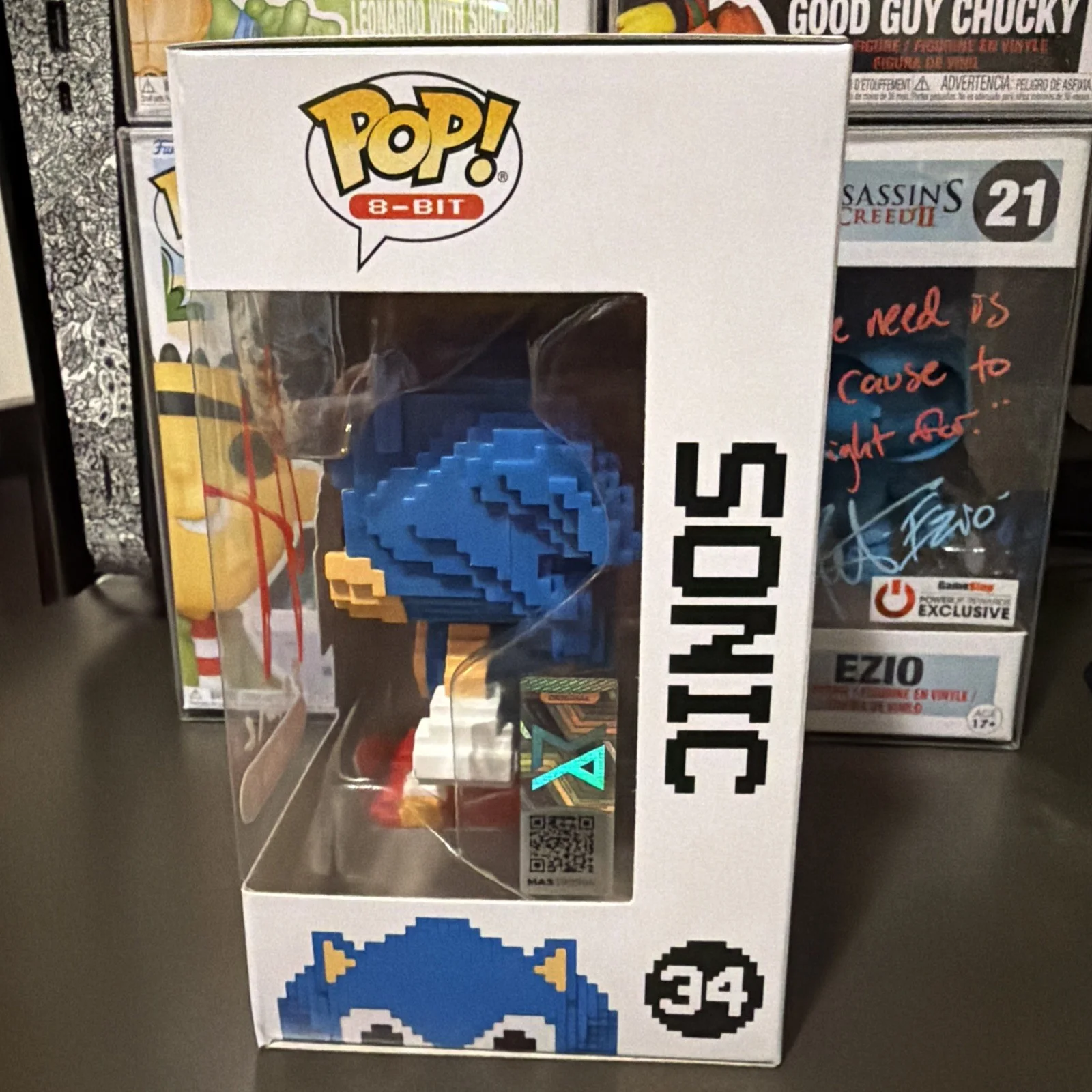 ✍️ Funko Pop! Jason Griffith Signed Sonic The Hedgehog #34 Target COA w/Armor, image 3