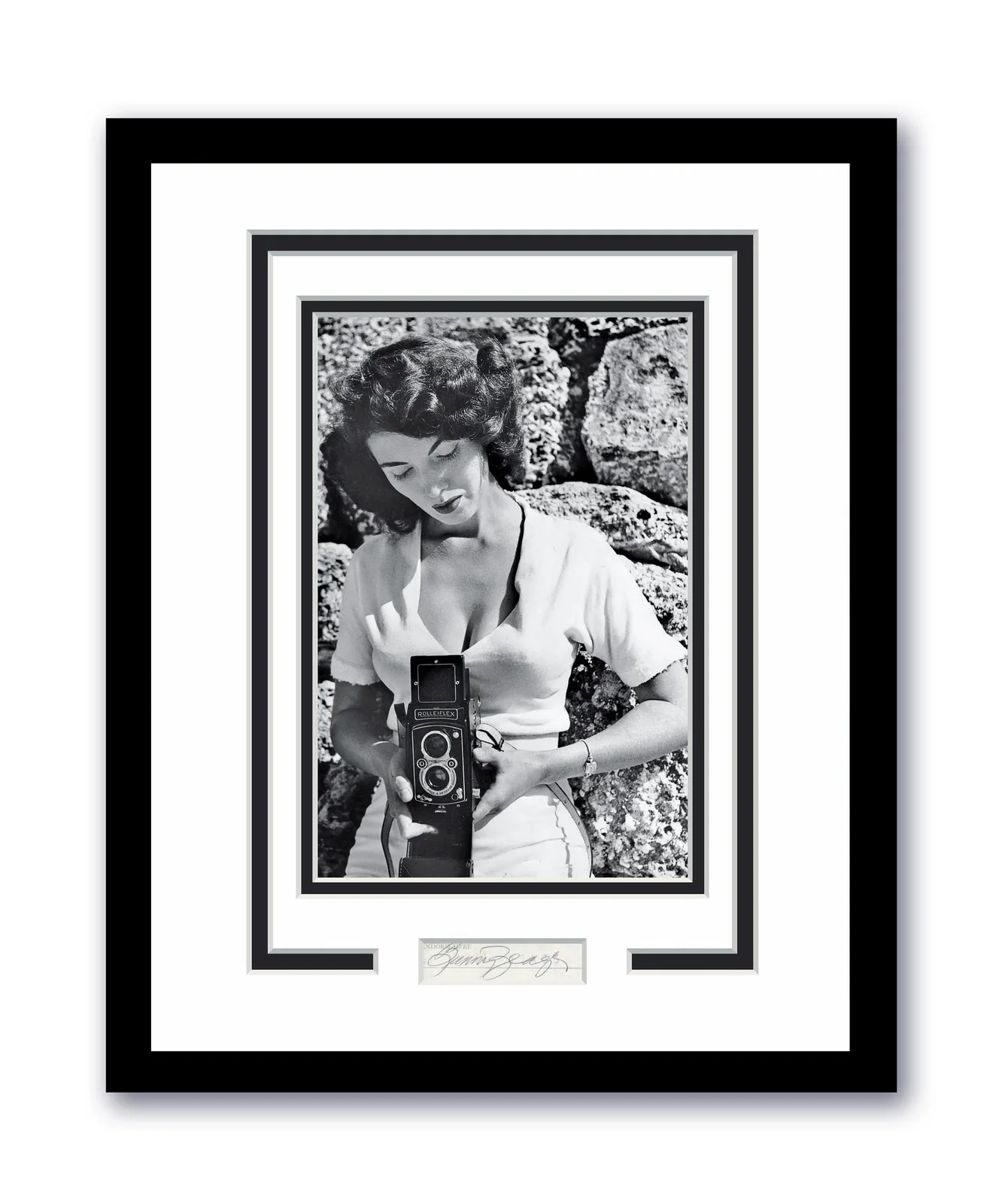 Bunny Yeager — Bunny Yeager Autograph Signed 11x14 Framed Photo Pin-up Photographer Model ACOA