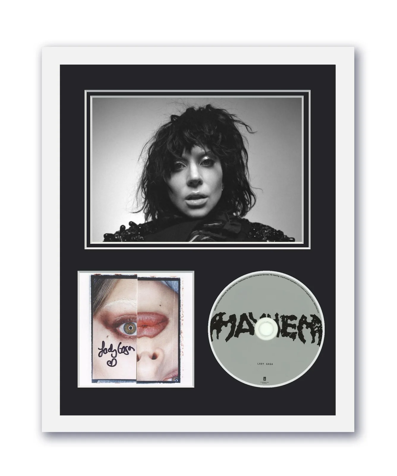 Lady Gaga — Lady Gaga Autographed Signed 11x14 Custom Framed CD Photo Mayhem ACOA
