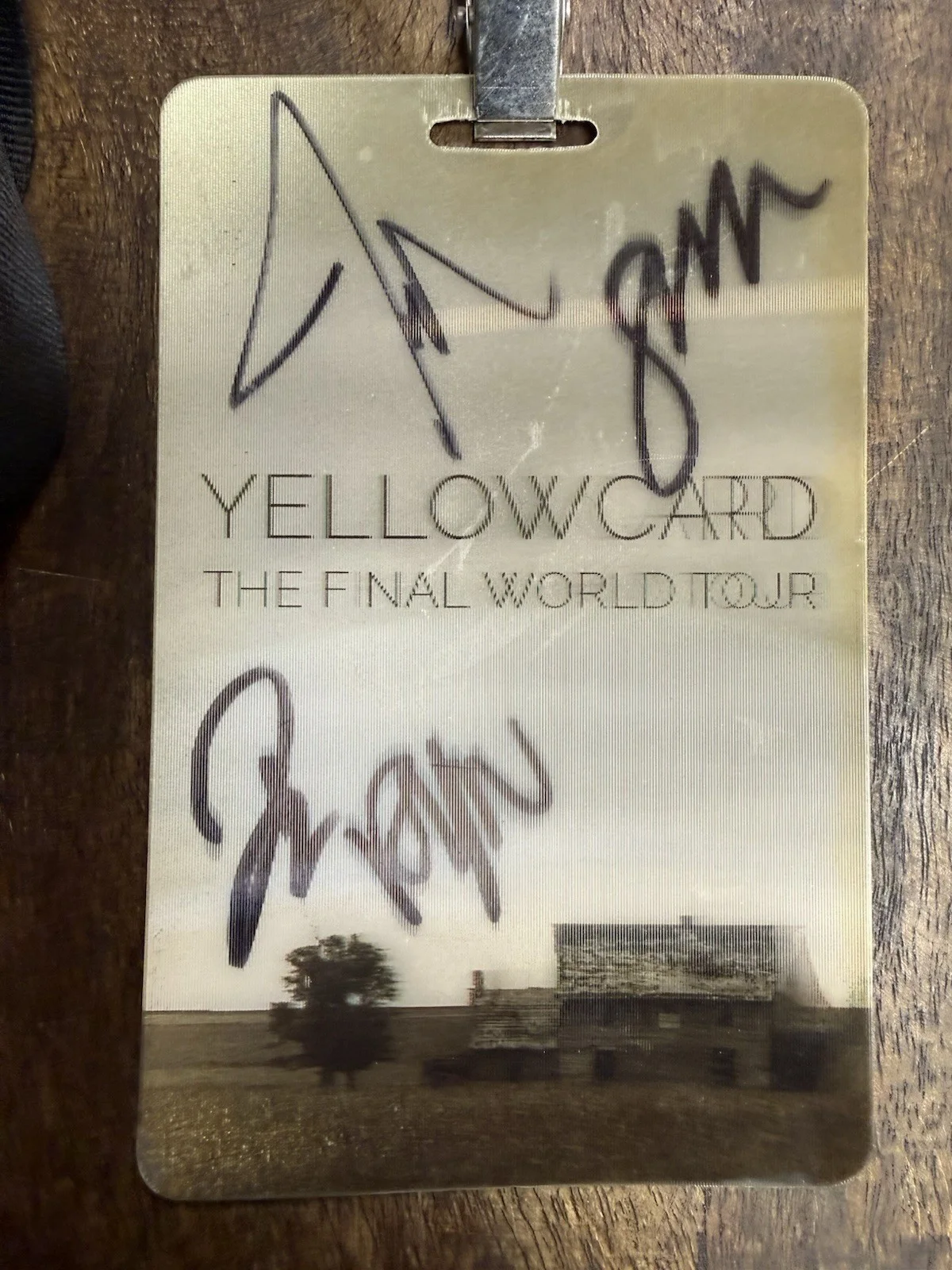 Yellowcard Signed VIP Tour Pass ‘the Final World Tour’ Autograph, изображение 2