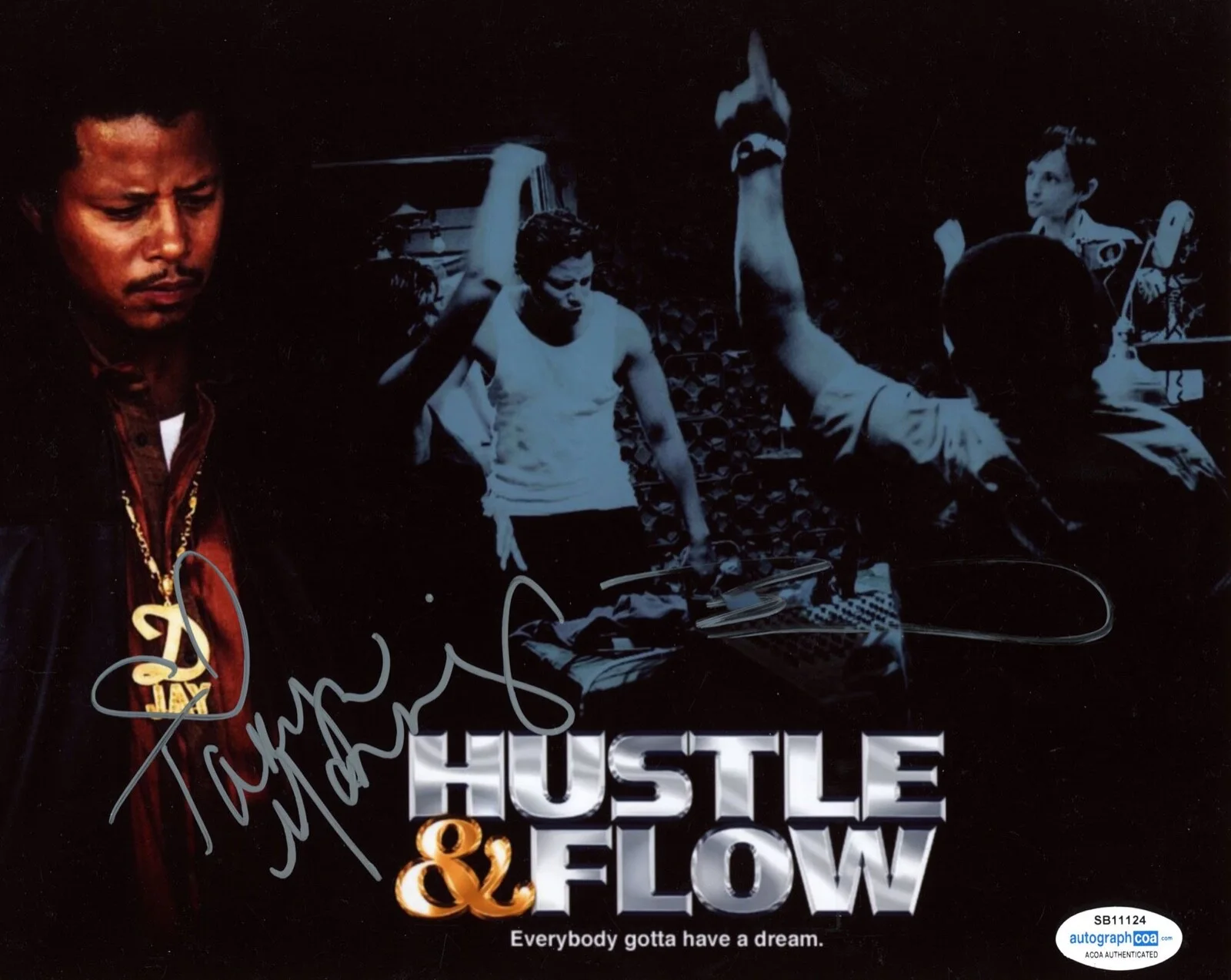 TERRENCE HOWARD, TARYN MANNING — Terrence Howard & Taryn Manning signed "HUSTLE & FLOW" 8x10 Photo EXT PROOF ACOA, изображение 4