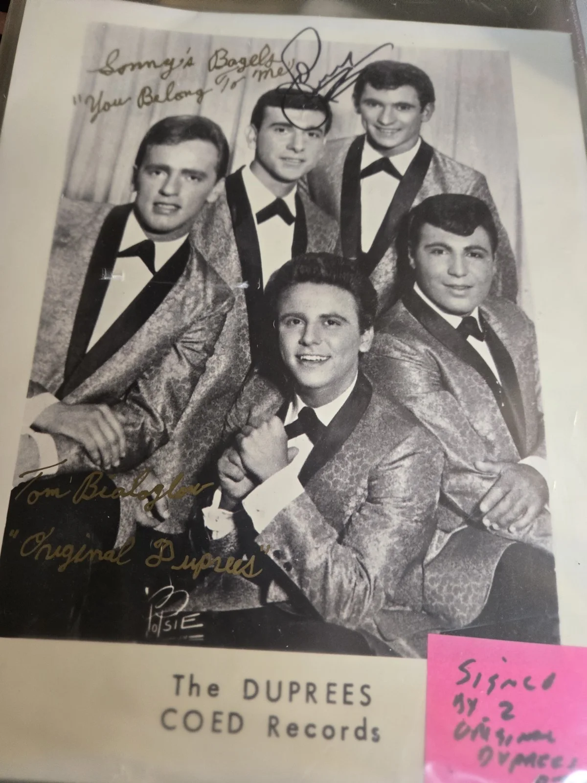 Duprees Autographed 8x10 Photo By 2 Original Members Personalized Rare, изображение 5