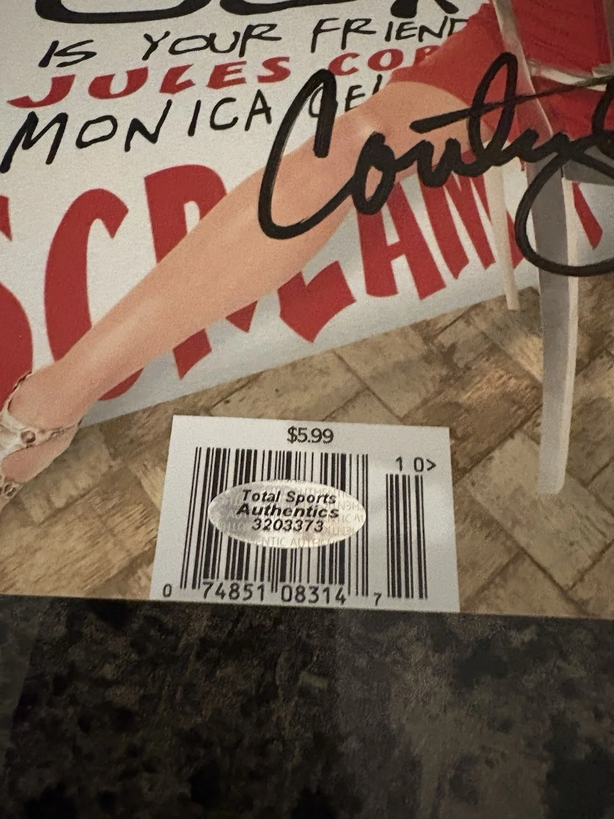 Courtney Cox Autographed Esquire Cover 8x10 Photo w/coa, изображение 2